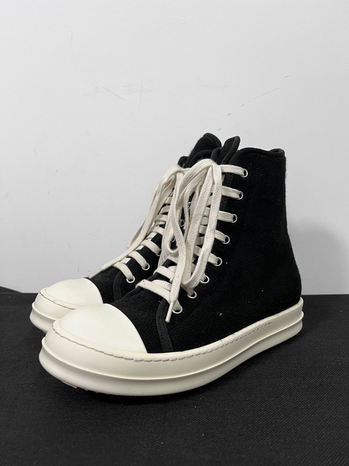 Rick Owens Drkshdw Rick owens drkshdw ramones high top sneakers sz36.5 Size US 6.5 / IT 36.5 - 4 Thumbnail
