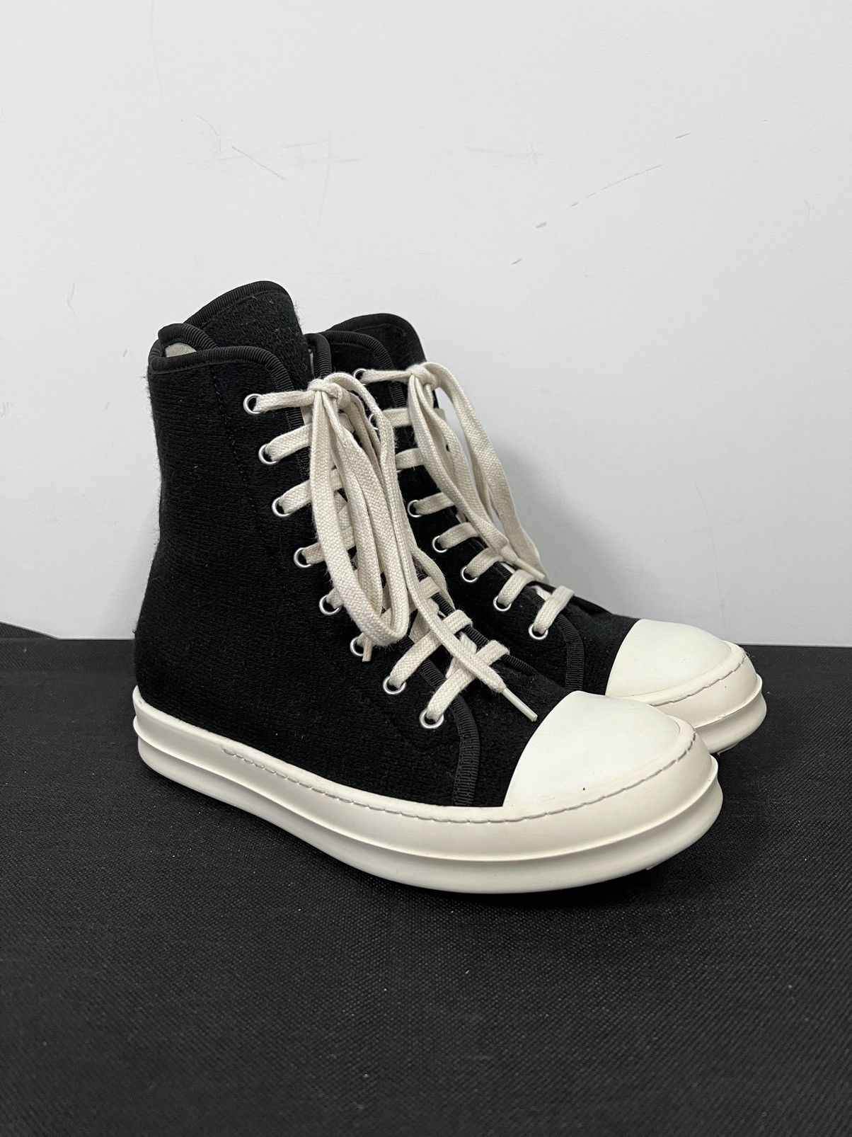 Rick owens drkshdw ramones high top sneakers sz36.5