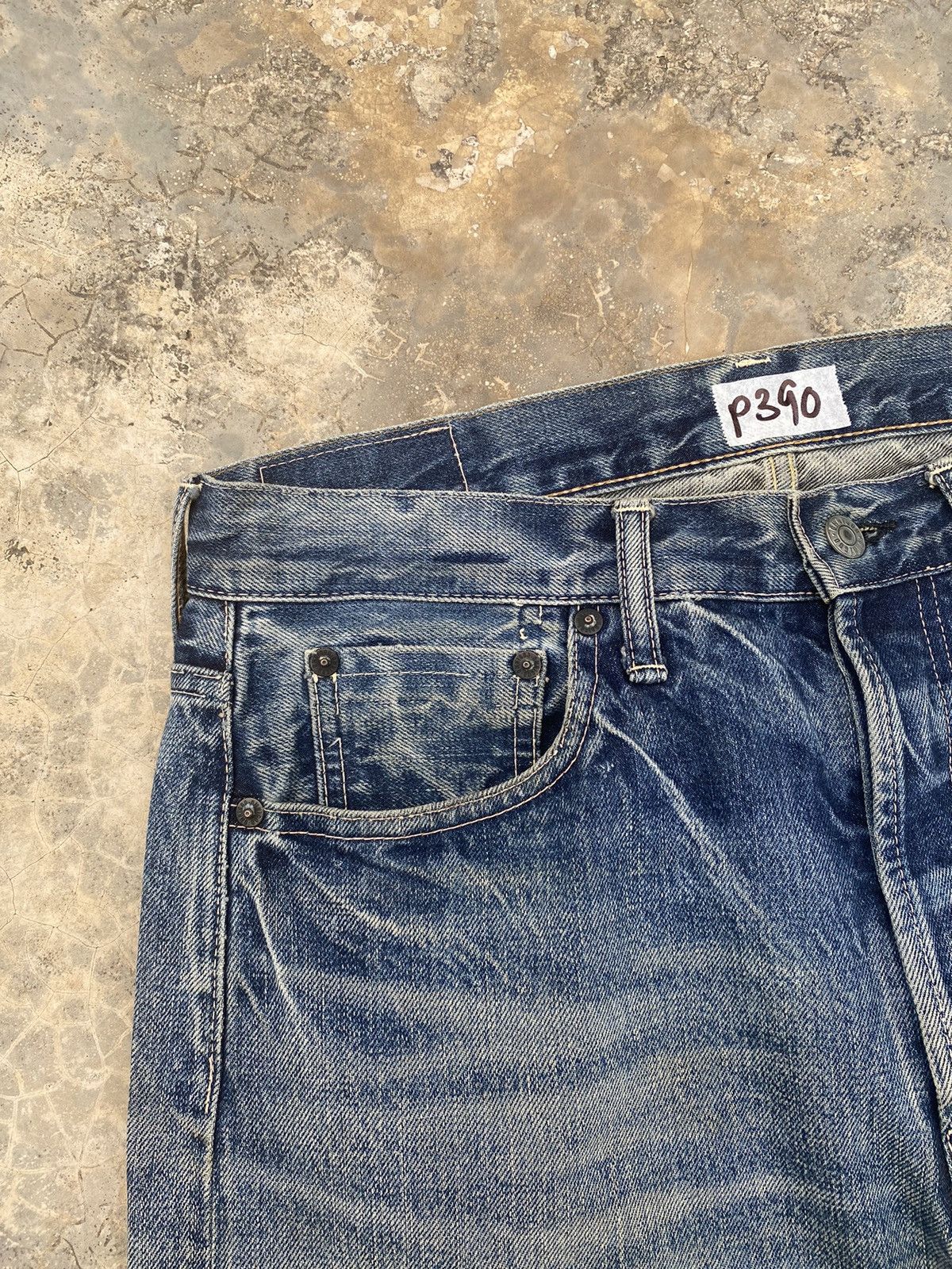 OMNIGOD Vintage Omnigod Distressed Red Line Selvedge Pant Size US 32 / EU 48 - 7 Thumbnail
