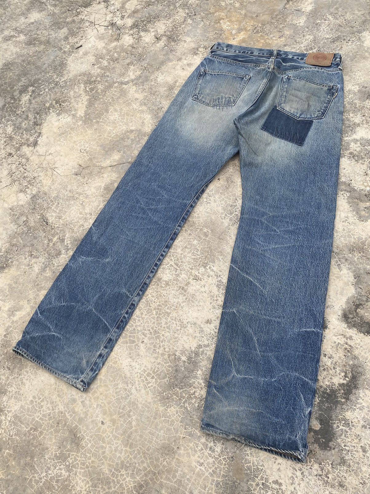 OMNIGOD Vintage Omnigod Distressed Red Line Selvedge Pant Size US 32 / EU 48 - 2 Thumbnail