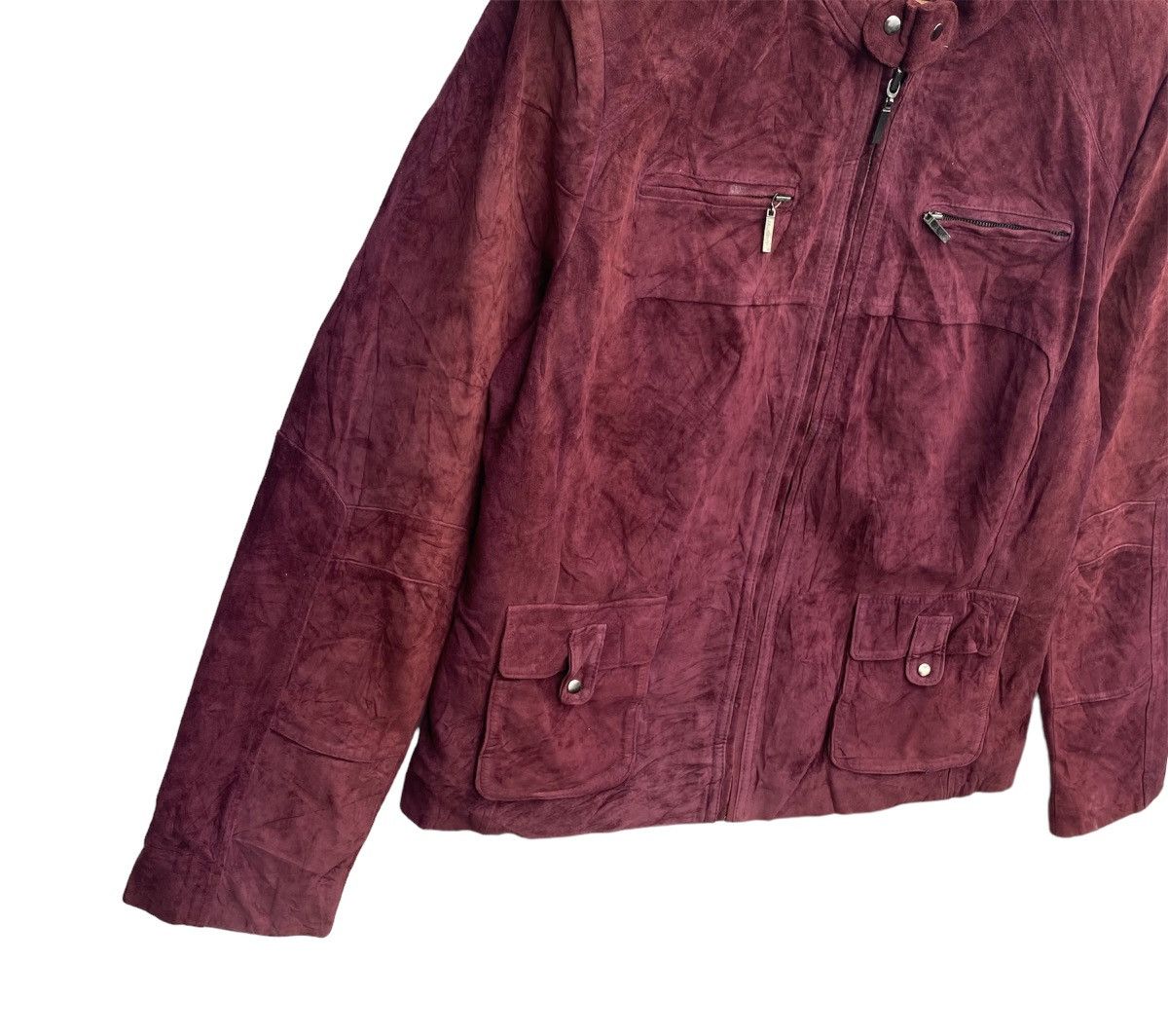 Alfani Vintage Alfani Suede Leather Jacket Size US XL / EU 56 / 4 - 4 Thumbnail