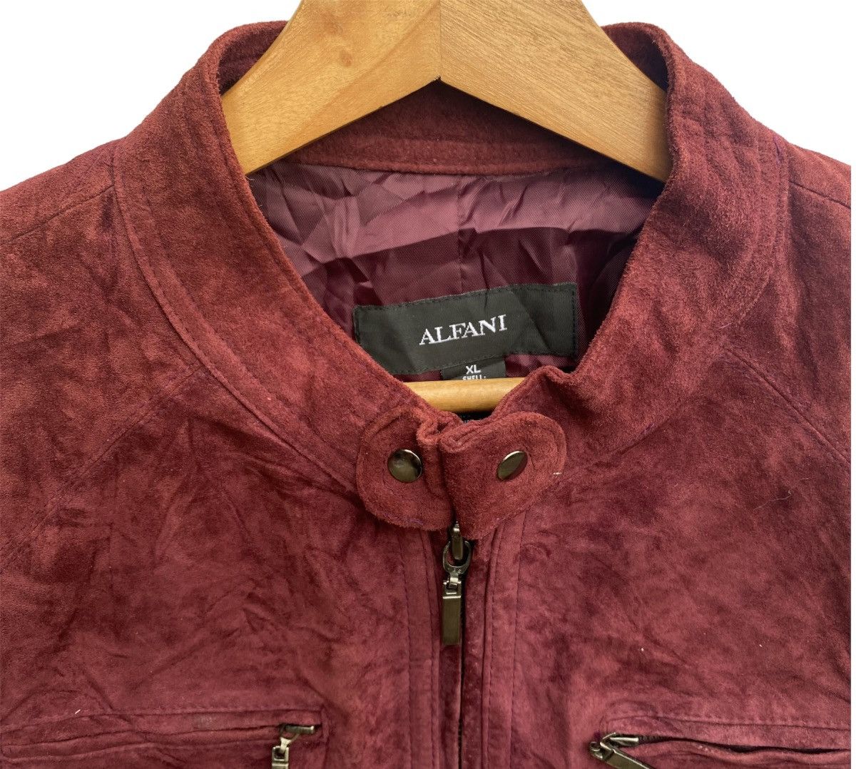 Alfani Vintage Alfani Suede Leather Jacket Size US XL / EU 56 / 4 - 3 Thumbnail