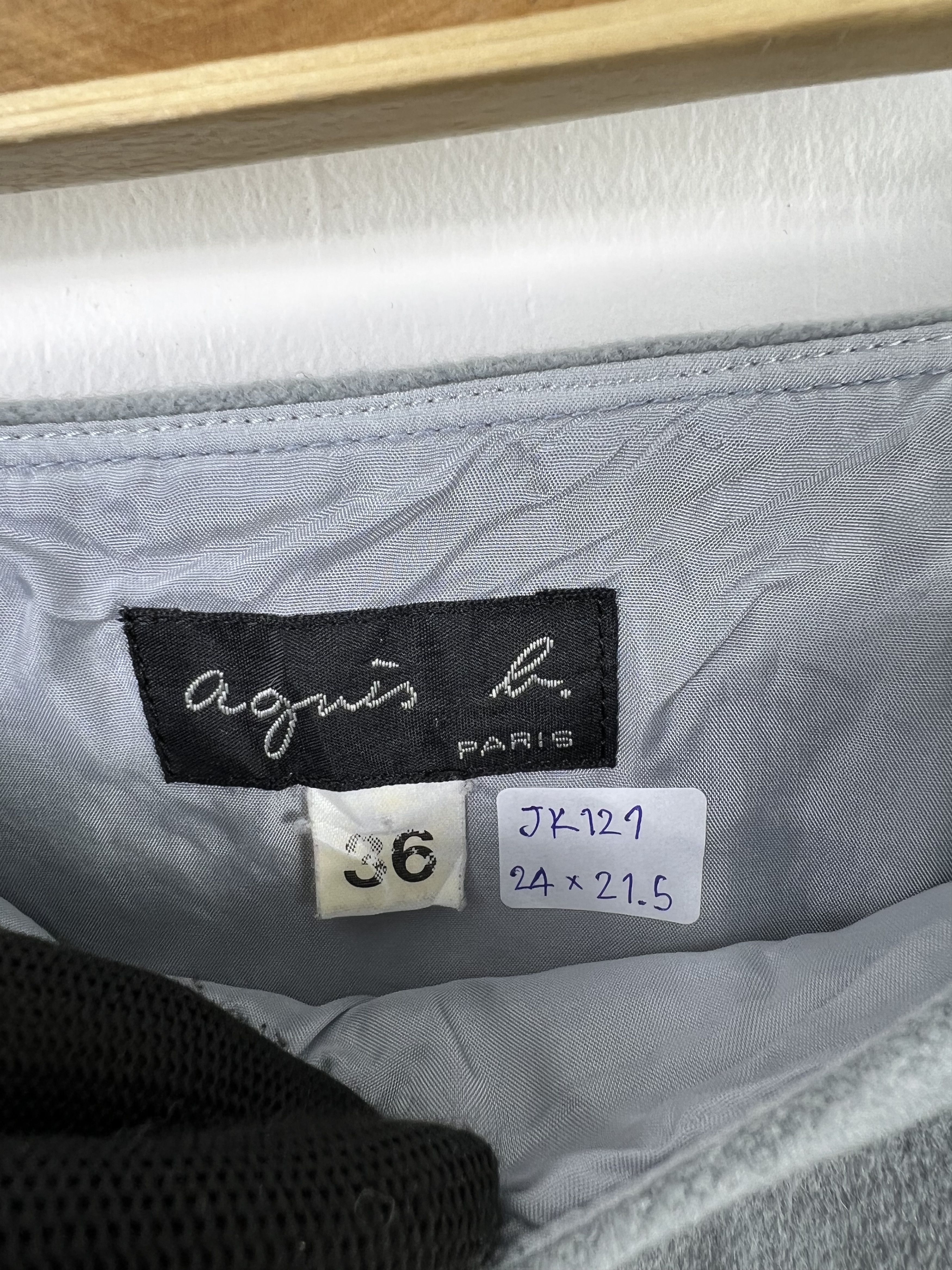 agnes b. Agnes B. Paris Light Wool Short Skirt JK121 Size 36" / US 14 / IT 50 - 4 Thumbnail