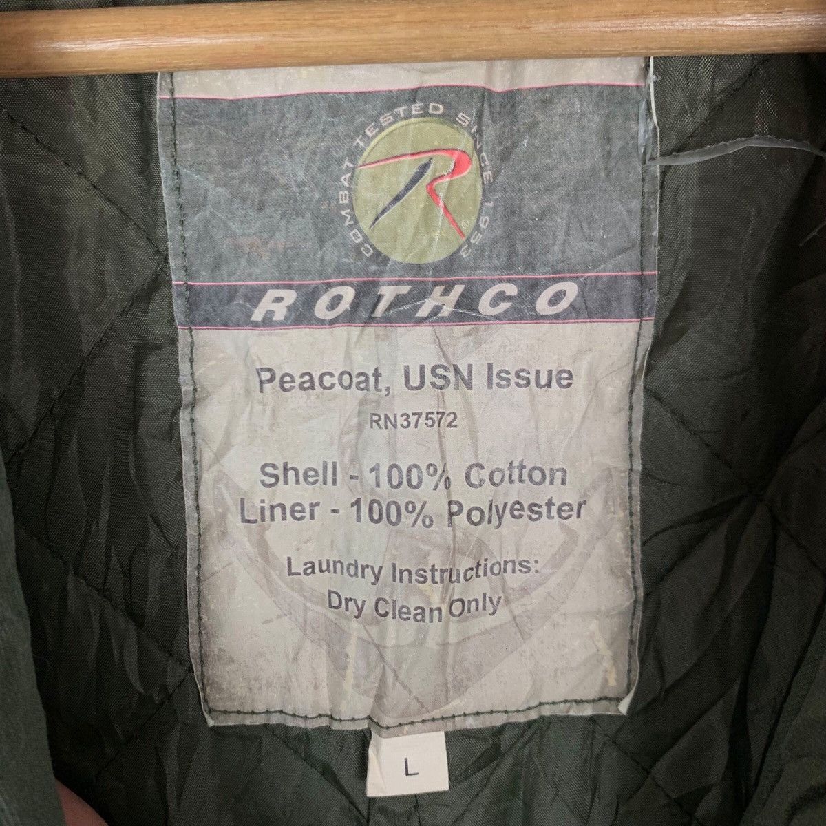 Rothco VINTAGE AVIREX PEACOAT IN GREEN XL SIZE Size US L / EU 52-54 / 3 - 6 Thumbnail