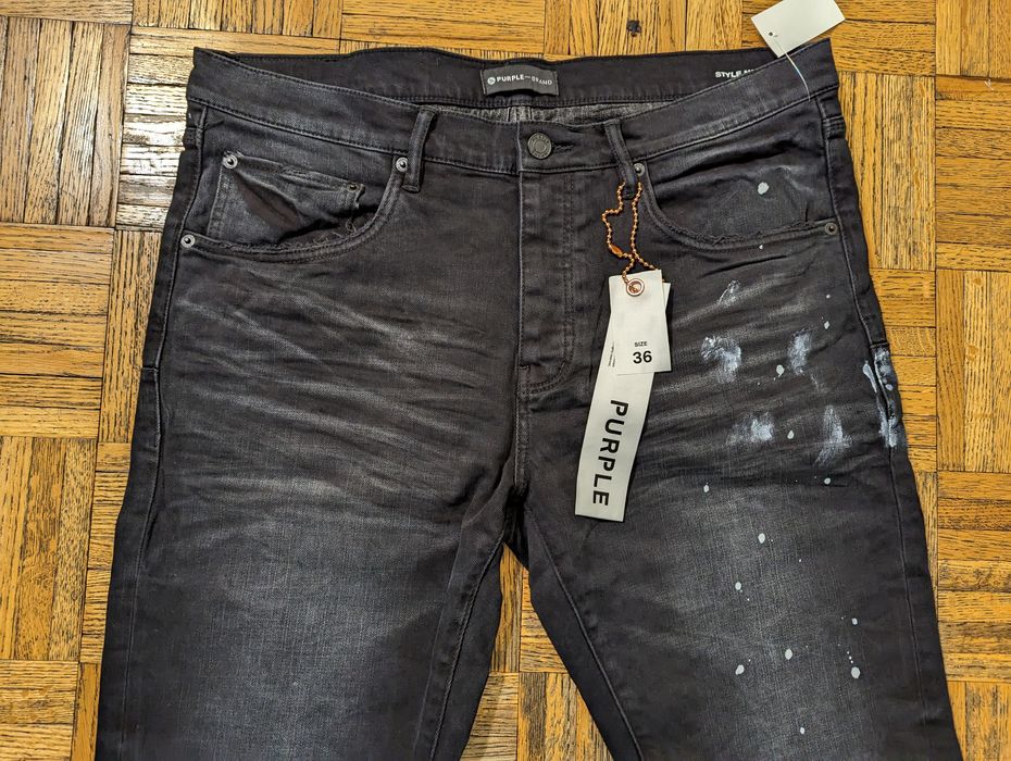 Purple P001 Black Resin jeans, new with tags | Grailed