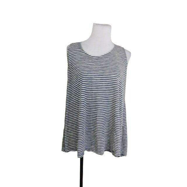 Other W5 Size L Large Zip Back Striped Knit Casual Top | Grailed