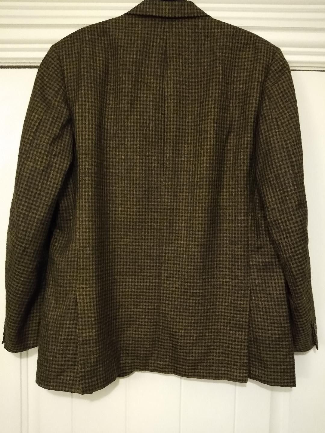 Vintage Vintage 60's 100% Wool Checkered 2 Button Blazer Size 40R - 2 Preview