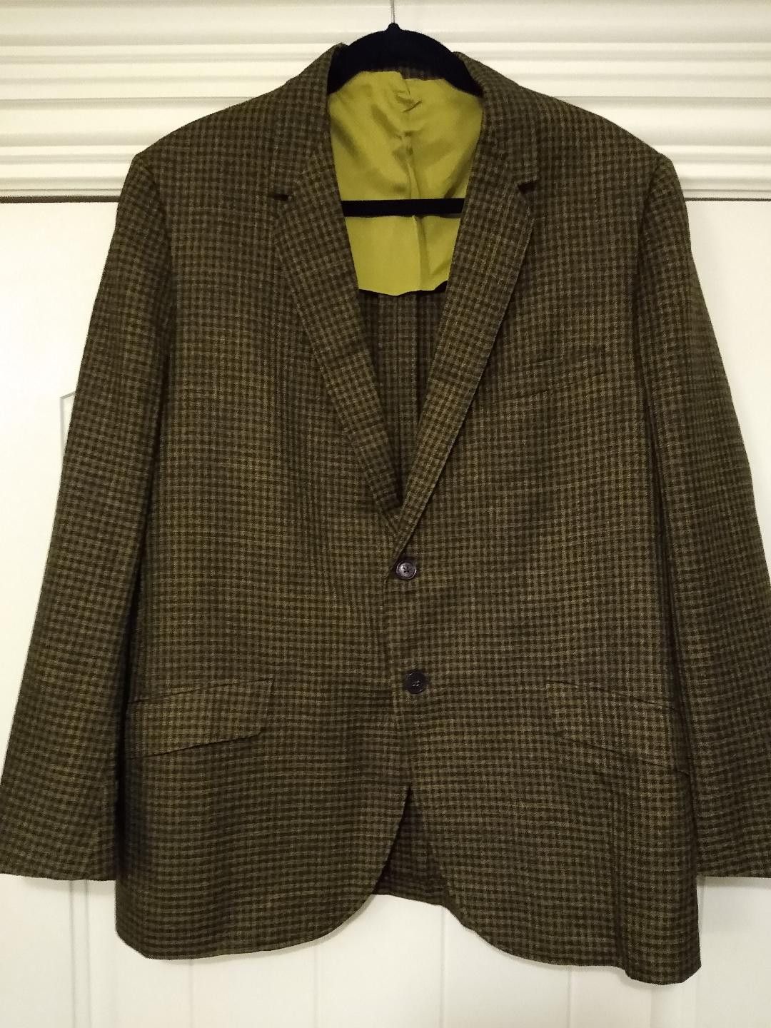 Vintage Vintage 60's 100% Wool Checkered 2 Button Blazer Size 40R - 1 Preview