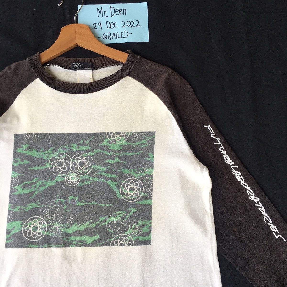 Futura Rare Vintage Futura Laboratories 3/4 Camo Sleeve Shirt Size US M / EU 48-50 / 2 - 4 Thumbnail
