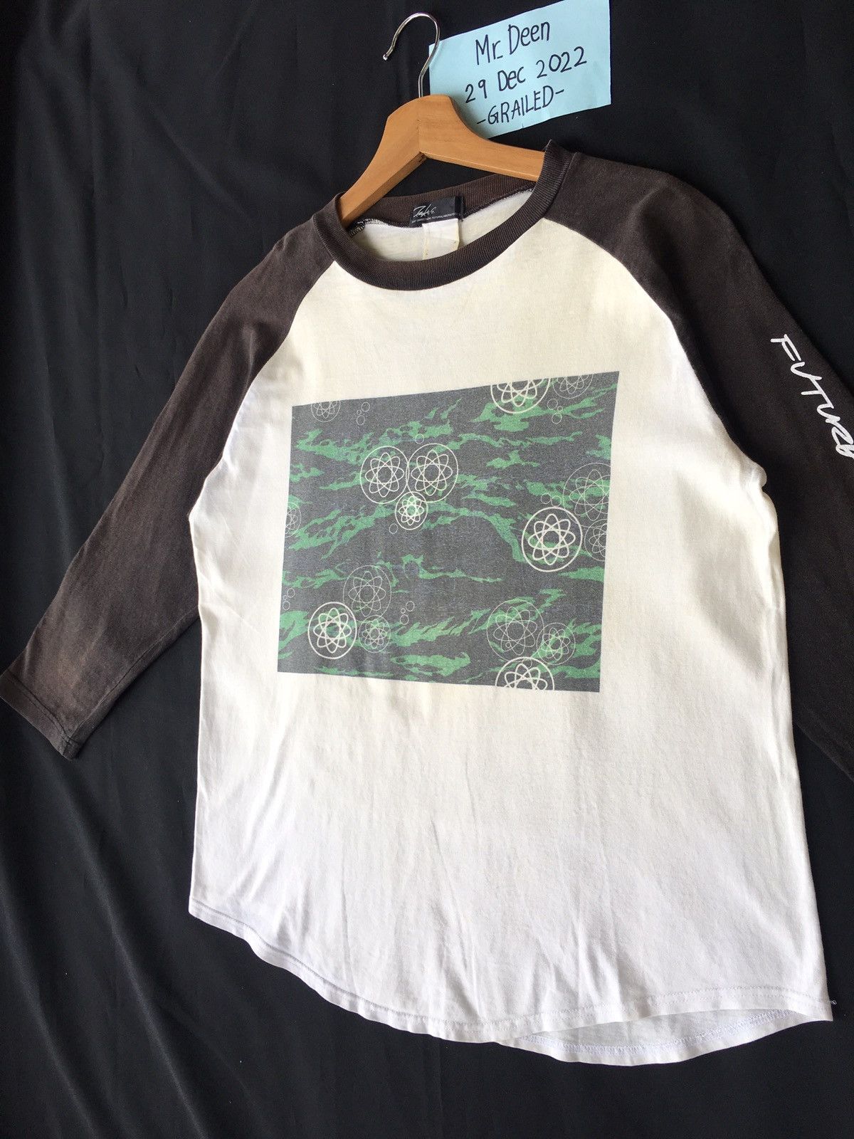 Futura Rare Vintage Futura Laboratories 3/4 Camo Sleeve Shirt Size US M / EU 48-50 / 2 - 3 Thumbnail
