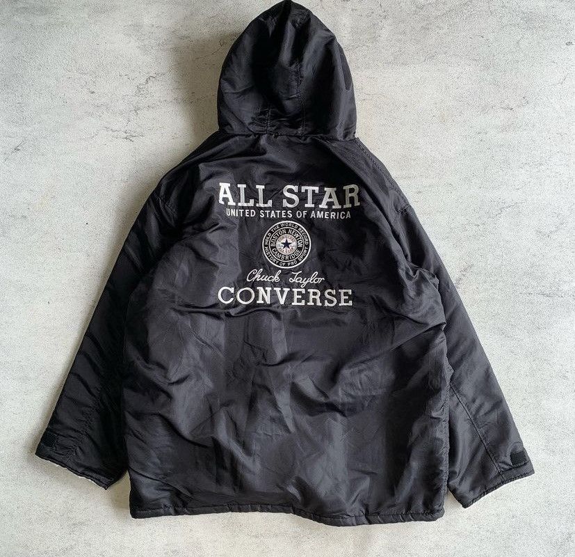 Vintage converse sherpa parka hoodie jacket