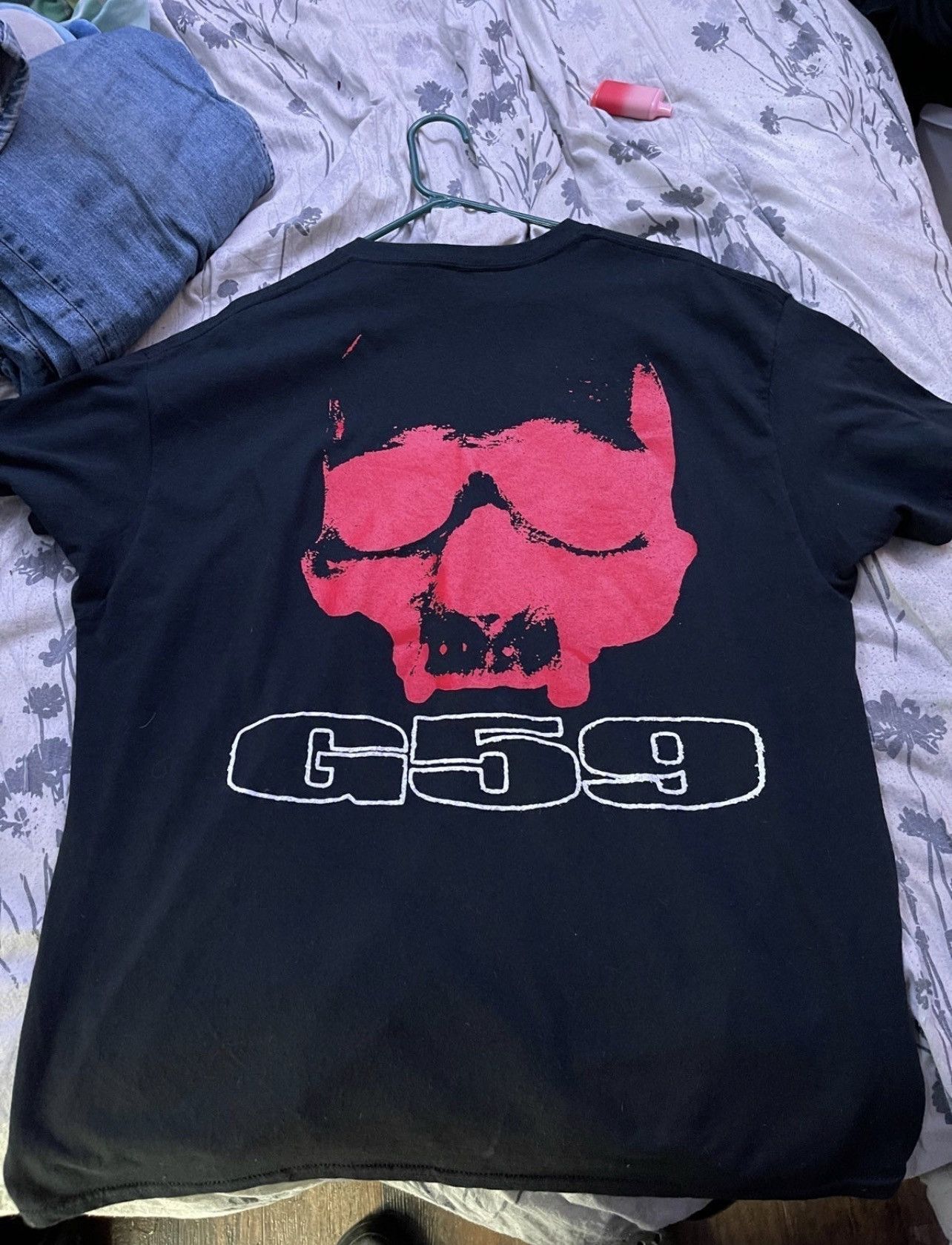 G59 GREYDAY Red Skull Tour Tee