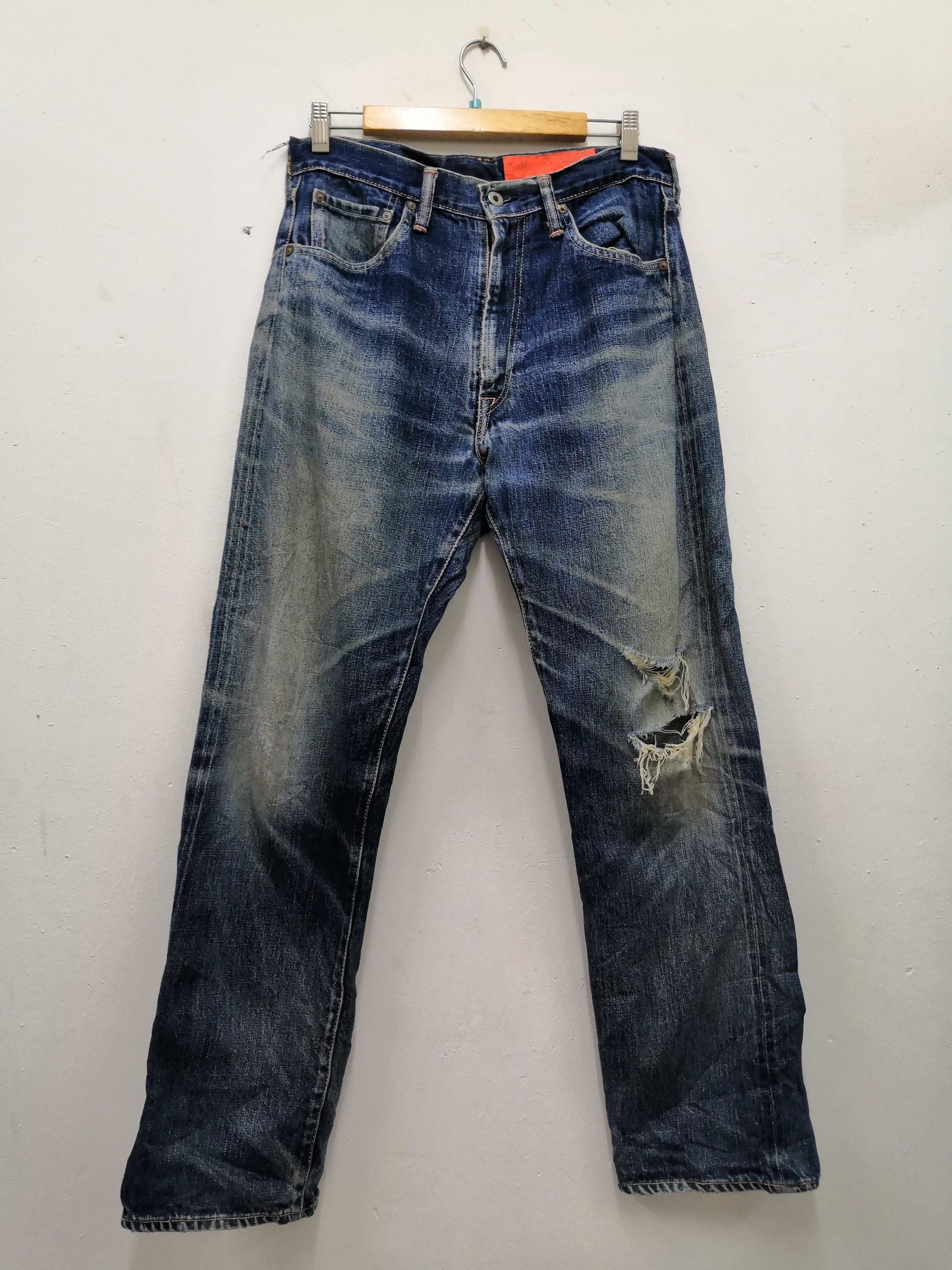 Japanese Brand ✨Need Gone Today ✨Corona Japanese Distressed Denim Jean Size US 32 / EU 48 - 1 Thumbnail