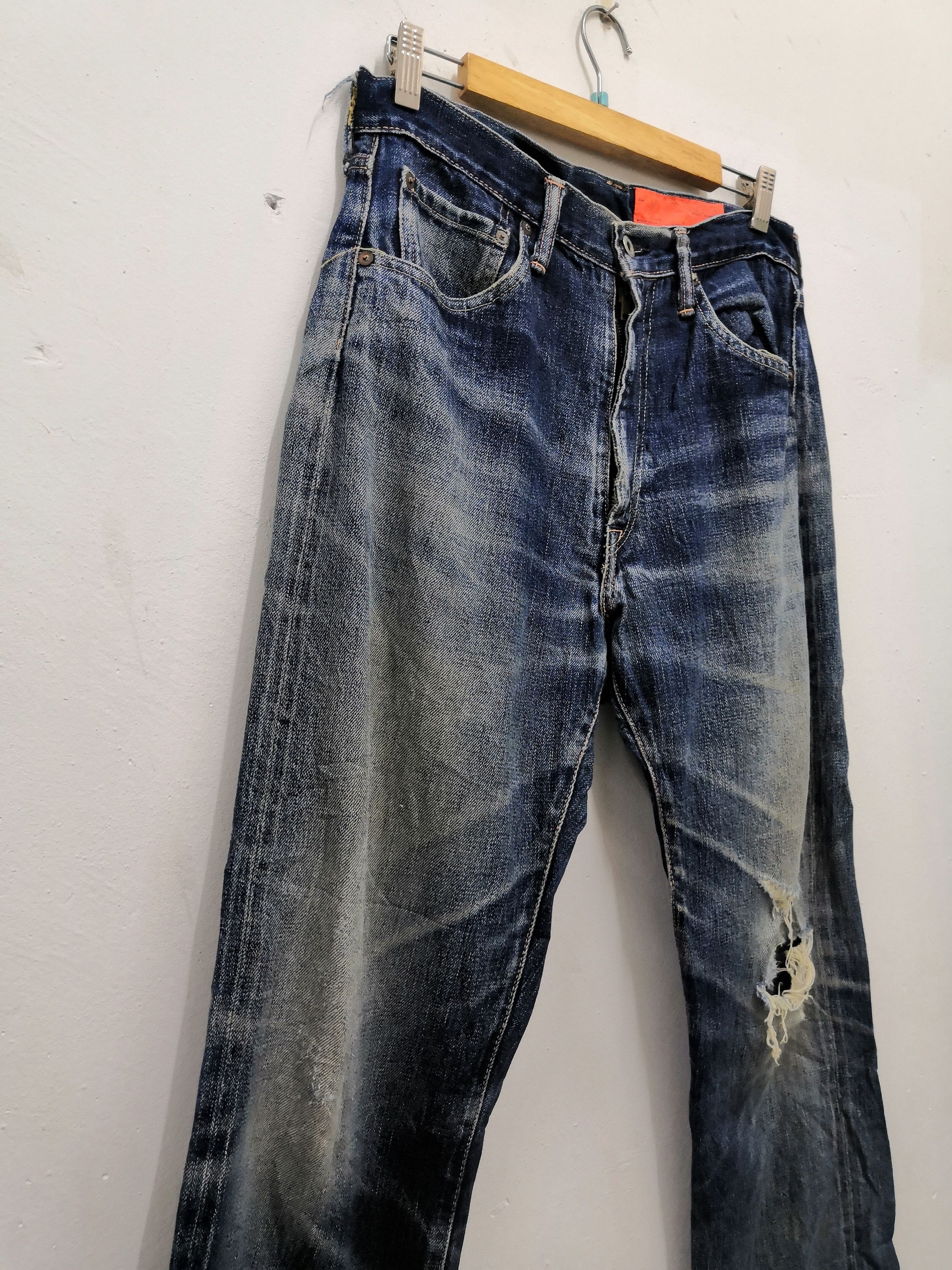 Japanese Brand ✨Need Gone Today ✨Corona Japanese Distressed Denim Jean Size US 32 / EU 48 - 4 Thumbnail