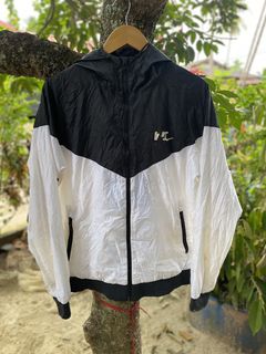 Half white clearance half black jacket