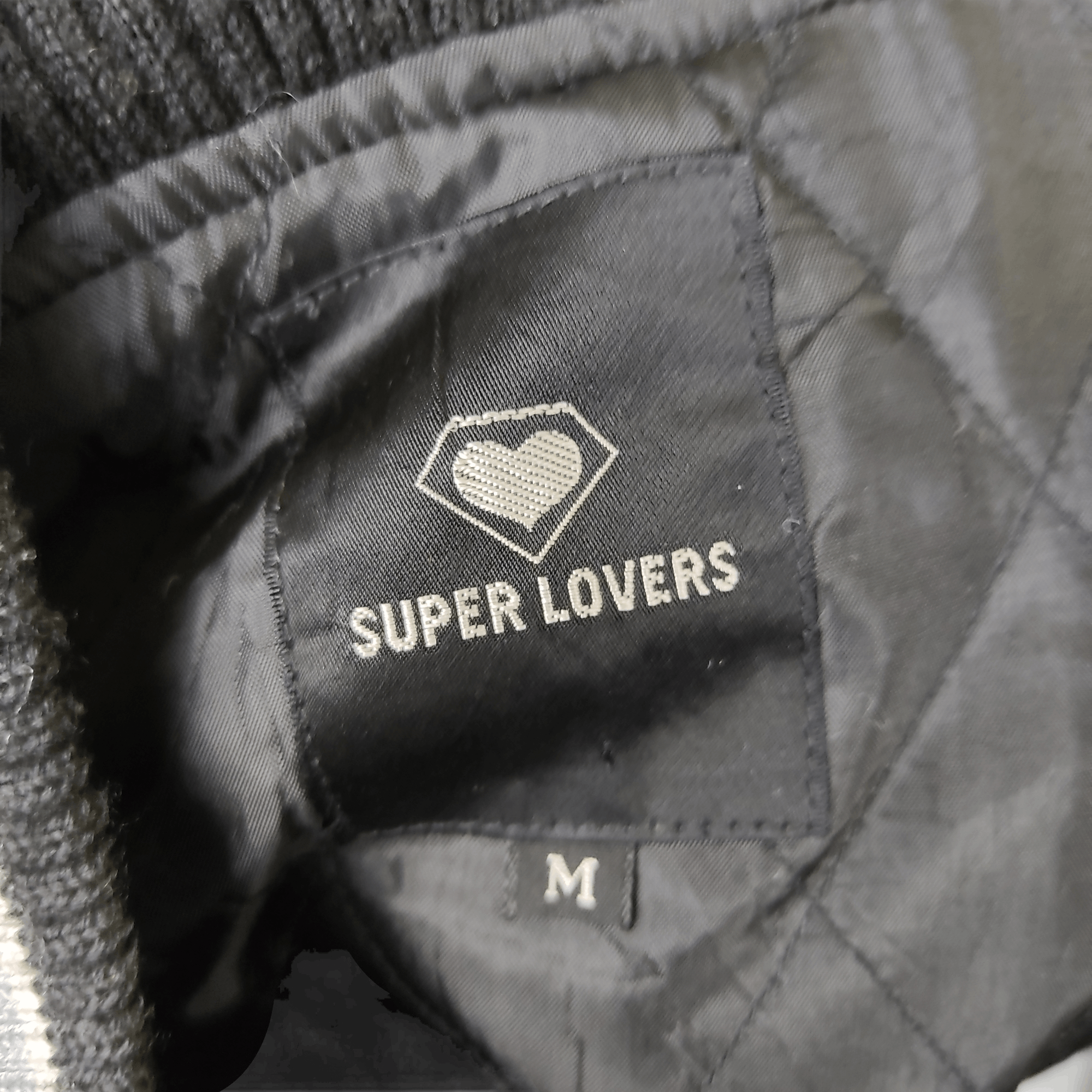 Japanese Brand × Vintage Vintage SUPER LOVERS Leather Varsity Jacket Size M / US 6-8 / IT 42-44 - 12 Thumbnail