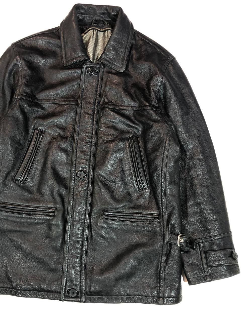Camel Camel Vintage Leather Jacket Size US XL / EU 56 / 4 - 2 Thumbnail