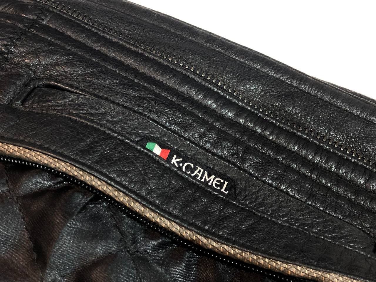 Camel Camel Vintage Leather Jacket Size US XL / EU 56 / 4 - 14 Thumbnail