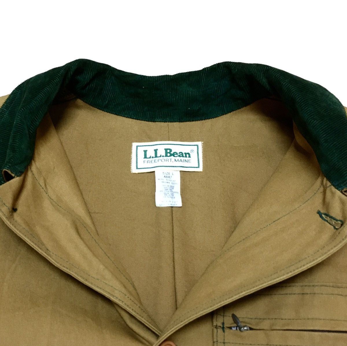 L.L. Bean Rare Design Vintage LL Bean Duck Canvas Chore Jacket 1980s Size US L / EU 52-54 / 3 - 7 Thumbnail