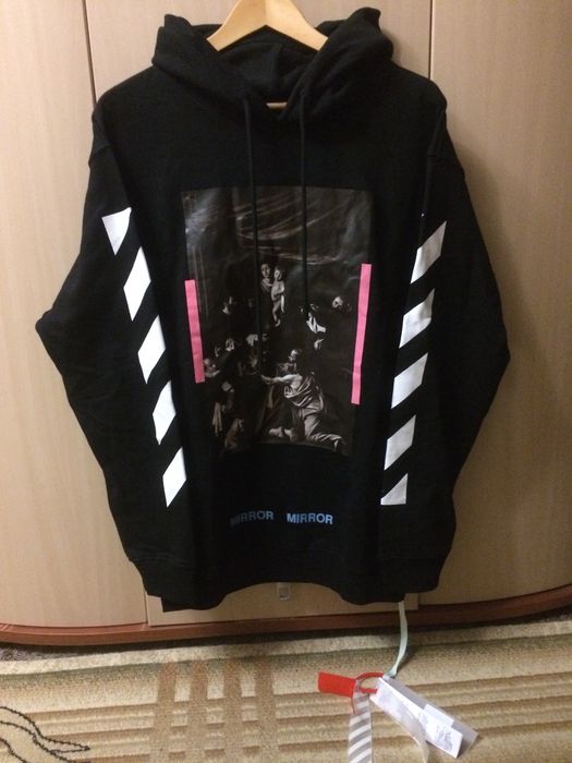 Off white caravaggio hoodie on sale ss17