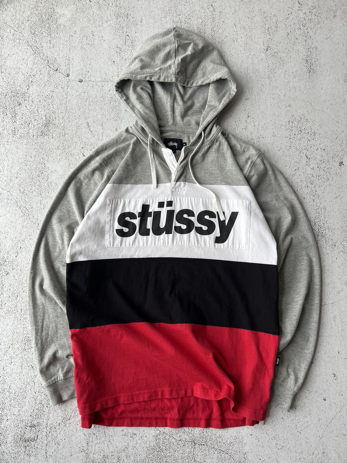 Stussy × Vintage Stussy Big Logo Long Hoodie Size US M / EU 48-50 / 2 - 4 Thumbnail