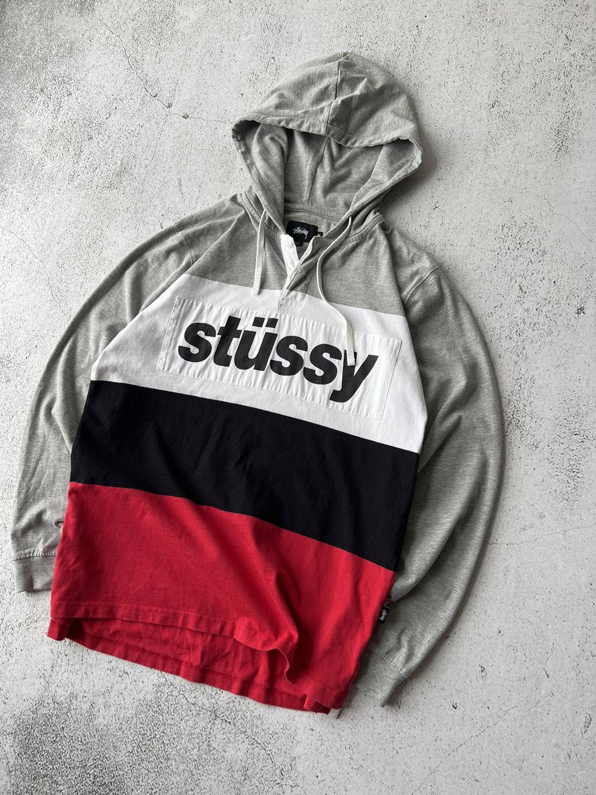 Stussy × Vintage Stussy Big Logo Long Hoodie Size US M / EU 48-50 / 2 - 3 Thumbnail
