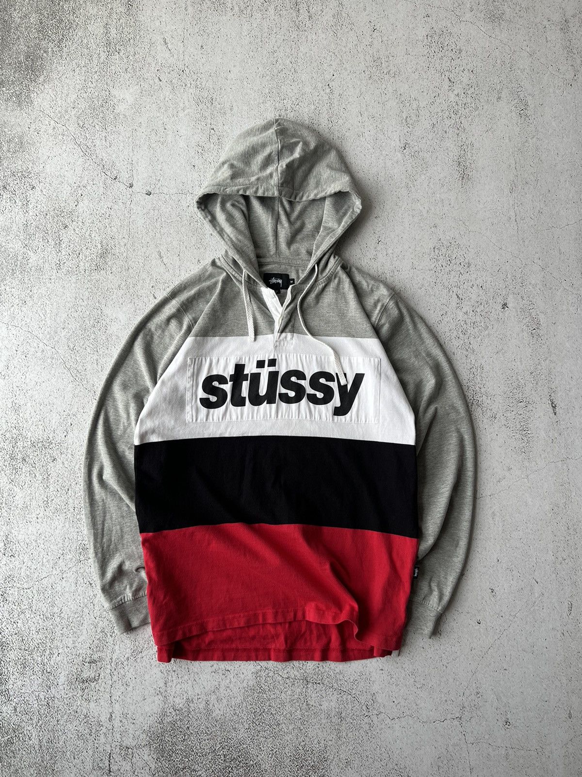 Stussy × Vintage Stussy Big Logo Long Hoodie Size US M / EU 48-50 / 2 - 1 Thumbnail