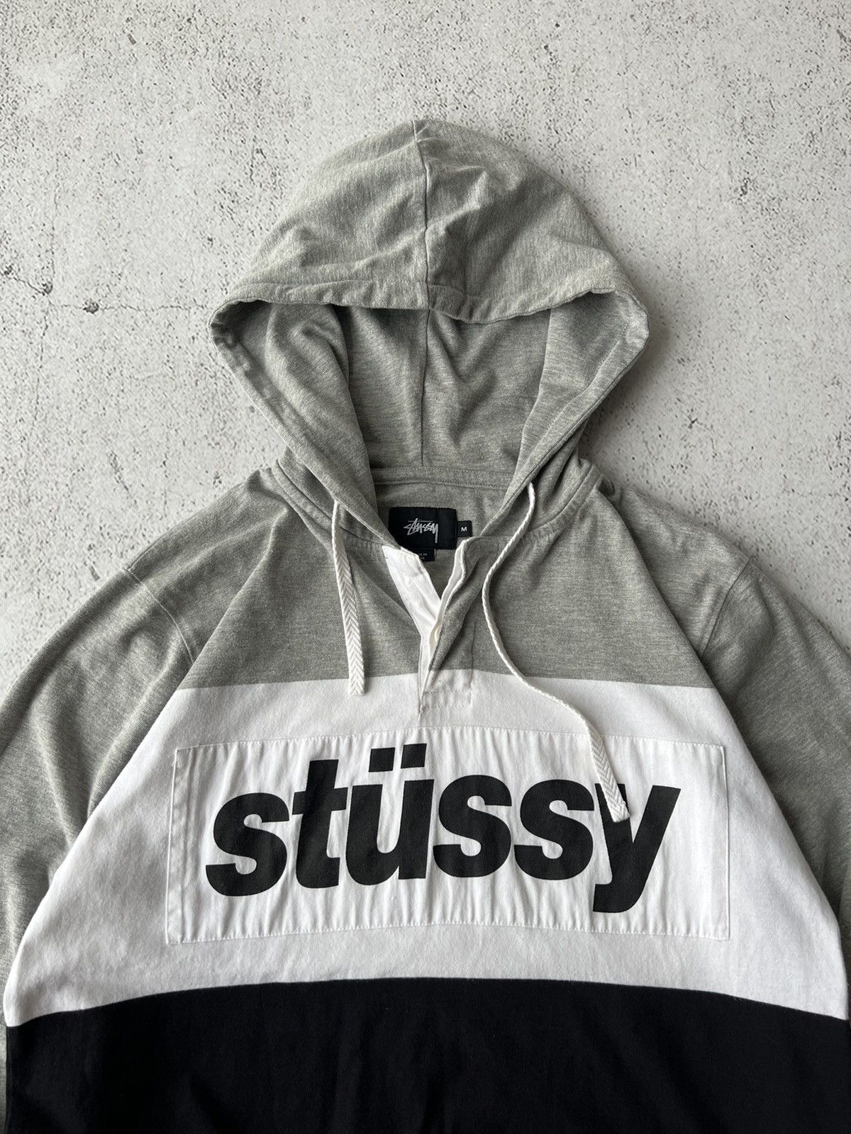 Stussy × Vintage Stussy Big Logo Long Hoodie Size US M / EU 48-50 / 2 - 5 Thumbnail
