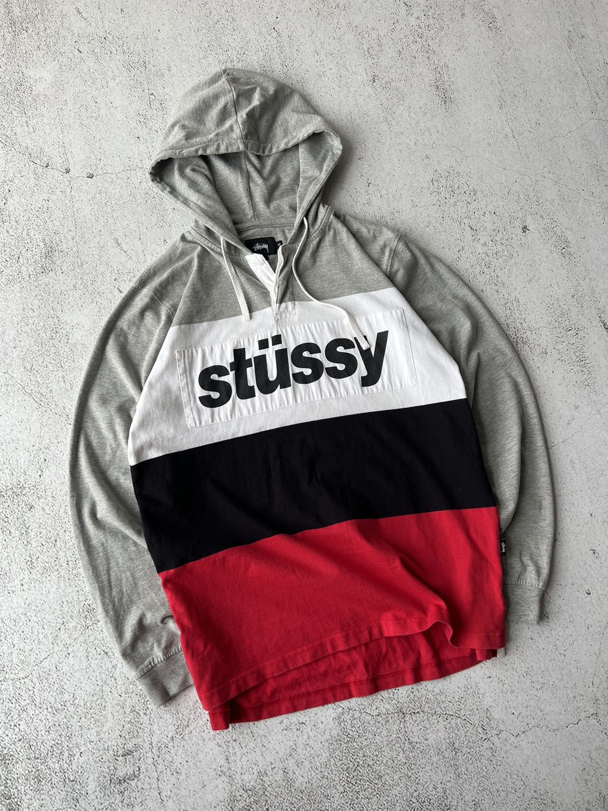 Stussy × Vintage Stussy Big Logo Long Hoodie Size US M / EU 48-50 / 2 - 2 Thumbnail