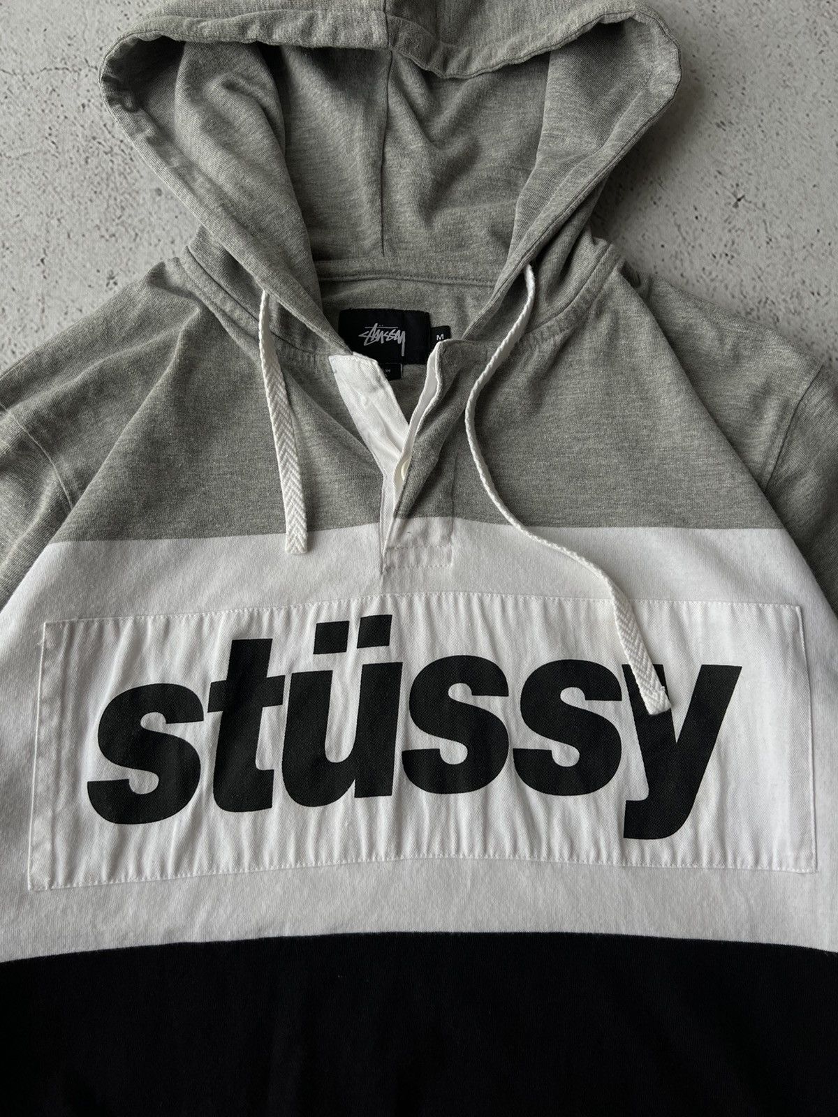 Stussy × Vintage Stussy Big Logo Long Hoodie Size US M / EU 48-50 / 2 - 7 Thumbnail