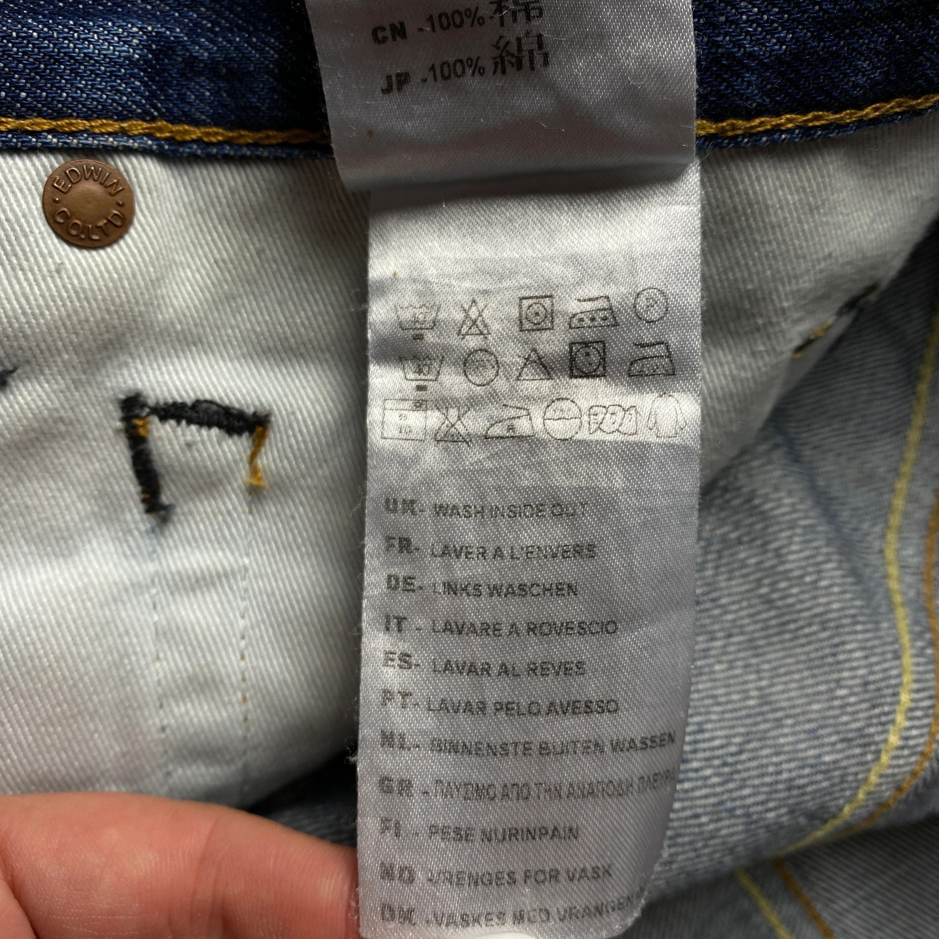 Edwin × Japanese Brand Mens Jeans Denim Edwin Tokyo Japan Size 31 Size US 31 - 8 Thumbnail