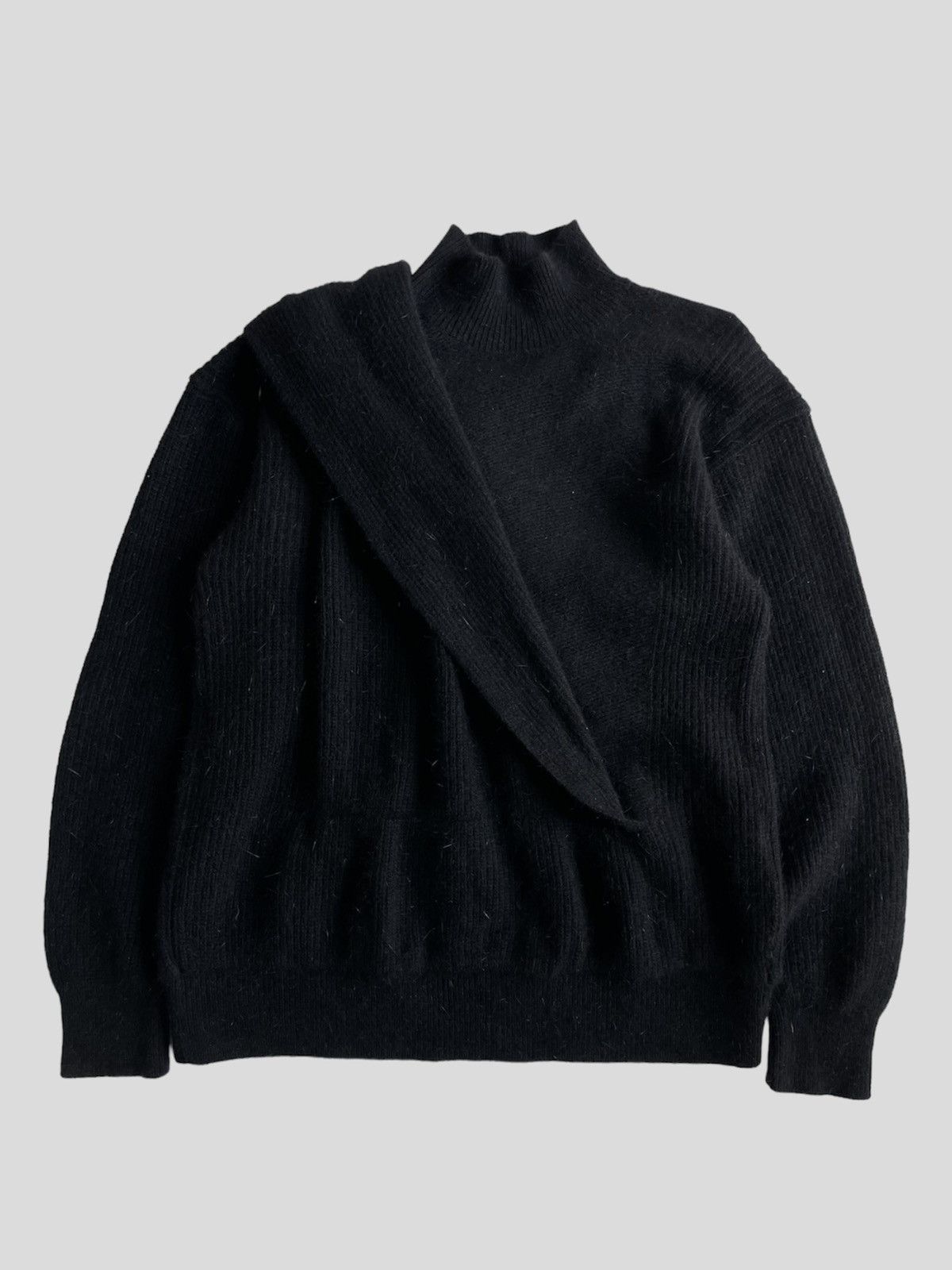 image of Issey Miyake Wool Sweatshirt in Black, Men's (Size Medium)