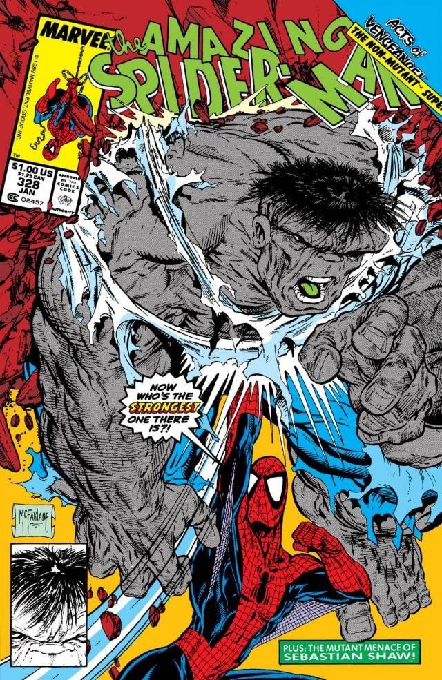 Vintage Vintage Rare Marvel Comics Spiderman Vs Hulk Size US M / EU 48-50 / 2 - 6 Thumbnail
