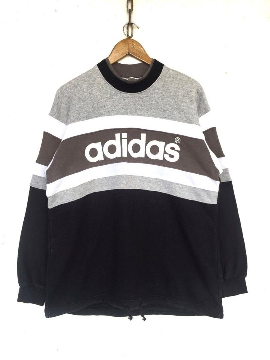 Adidas × Descente × Vintage Vintage Adidas Spellout Sweater Size US L / EU 52-54 / 3 - 1 Thumbnail