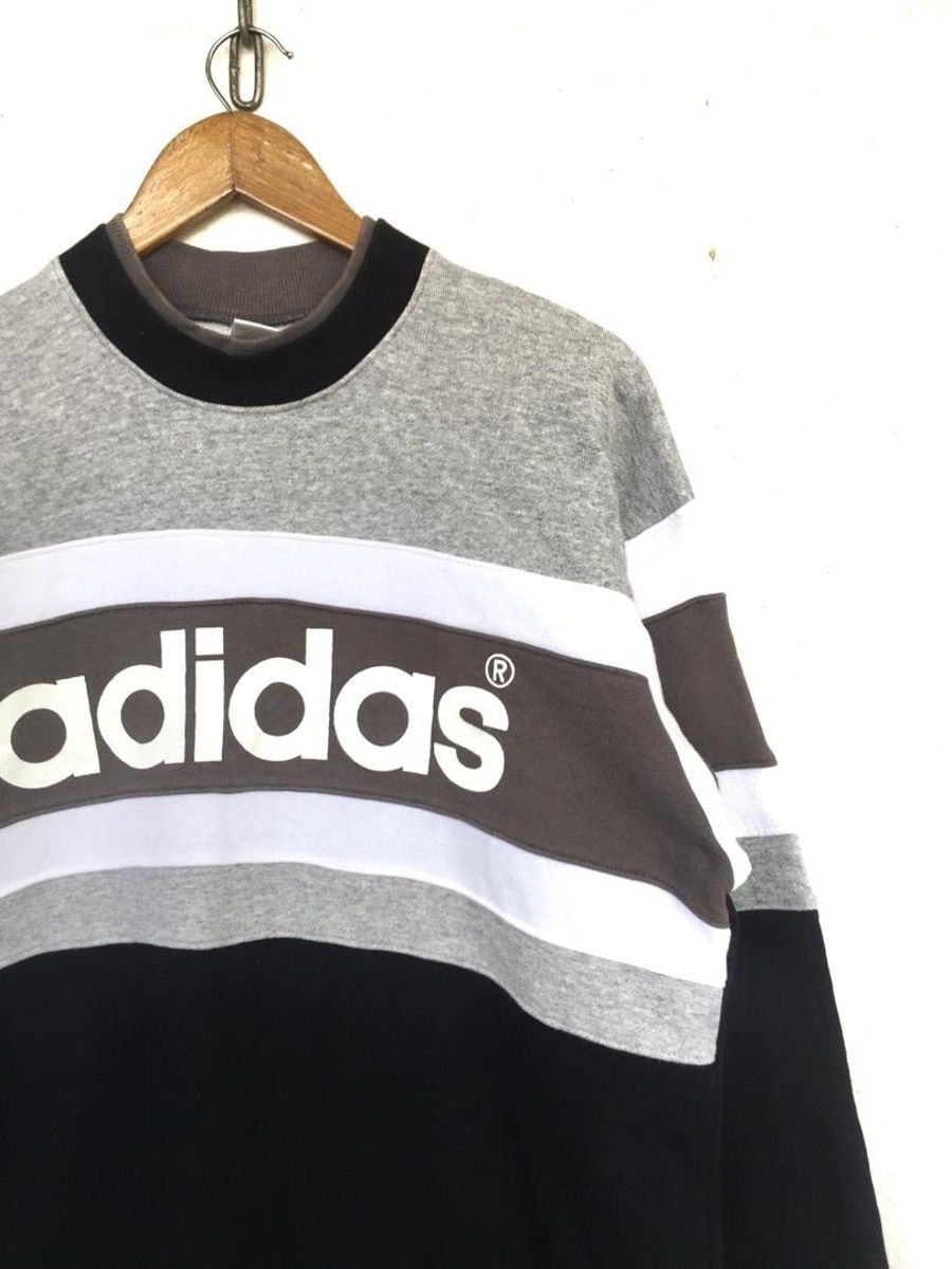 Adidas × Descente × Vintage Vintage Adidas Spellout Sweater Size US L / EU 52-54 / 3 - 5 Thumbnail