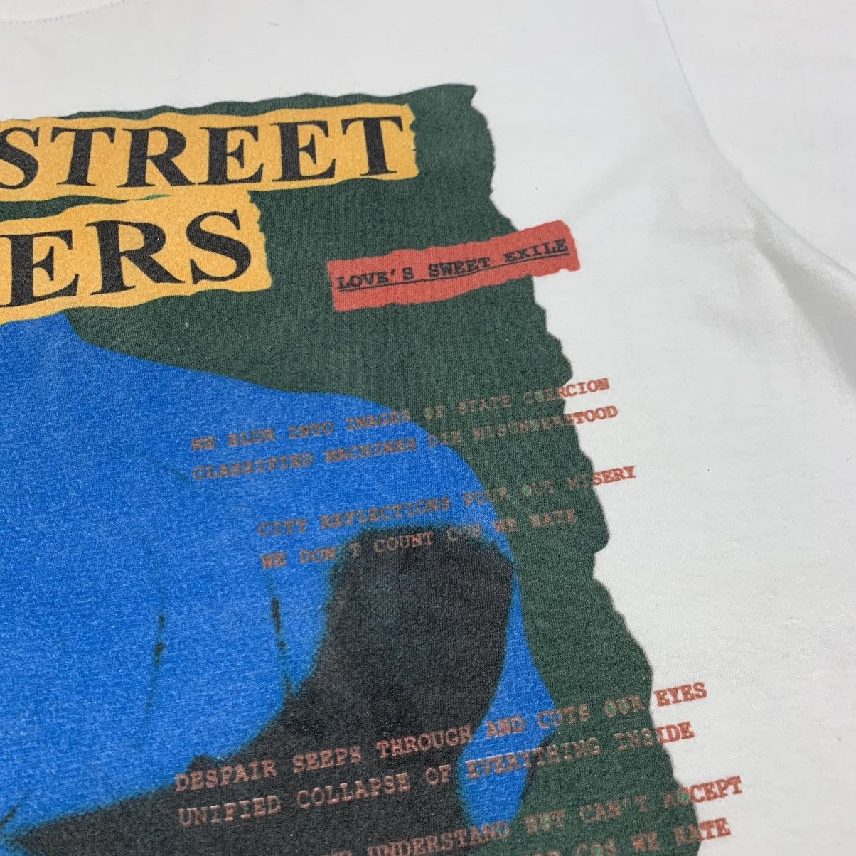 Band Tees Vintage 1991 Manic Street Preachers Democracy Coma Song Size US L / EU 52-54 / 3 - 8 Thumbnail