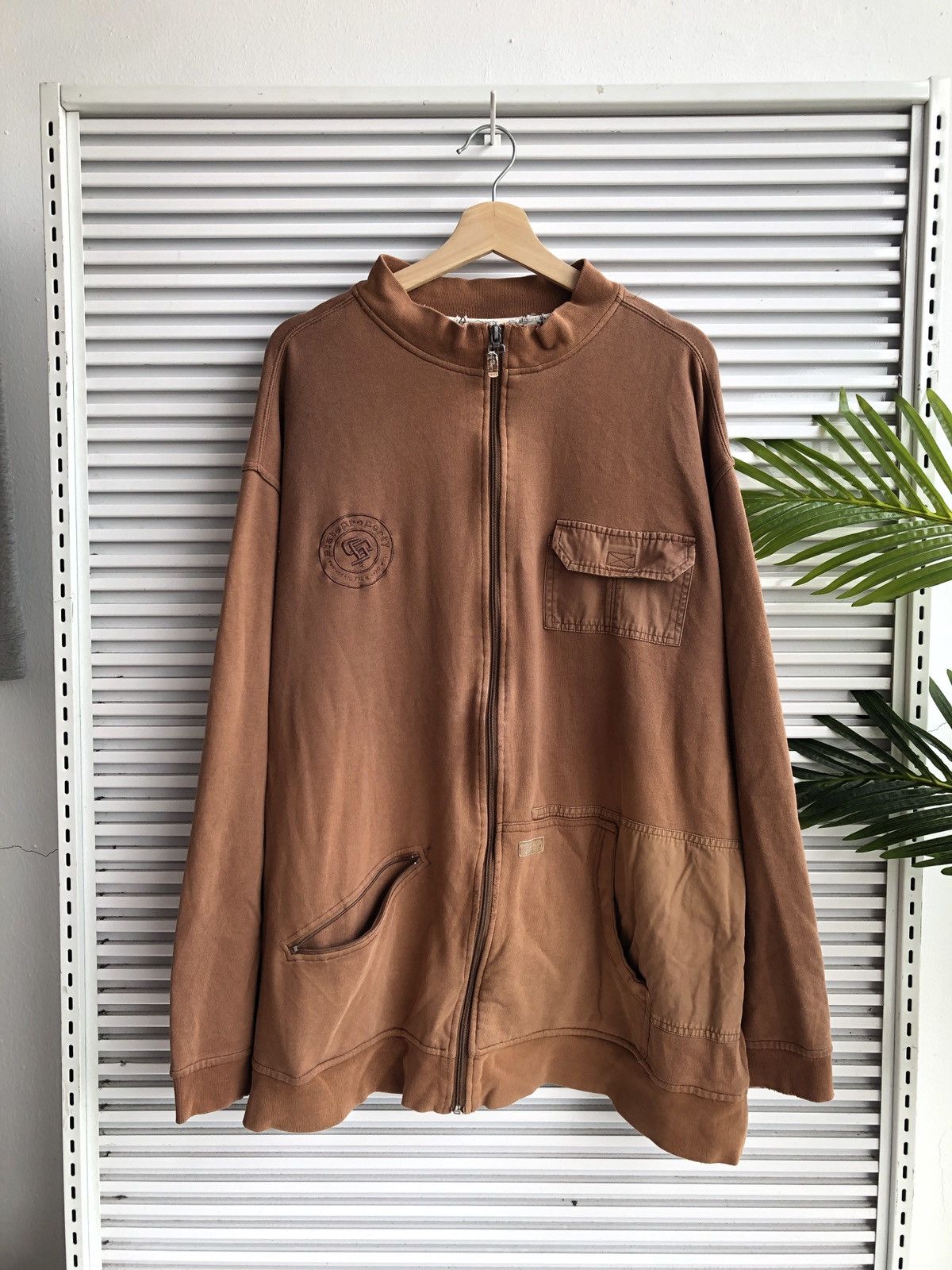 Japanese Brand Vintage State Property Zipper Sweater/ Travis Flacko Scott Size US XXL / EU 58 / 5 - 1 Thumbnail