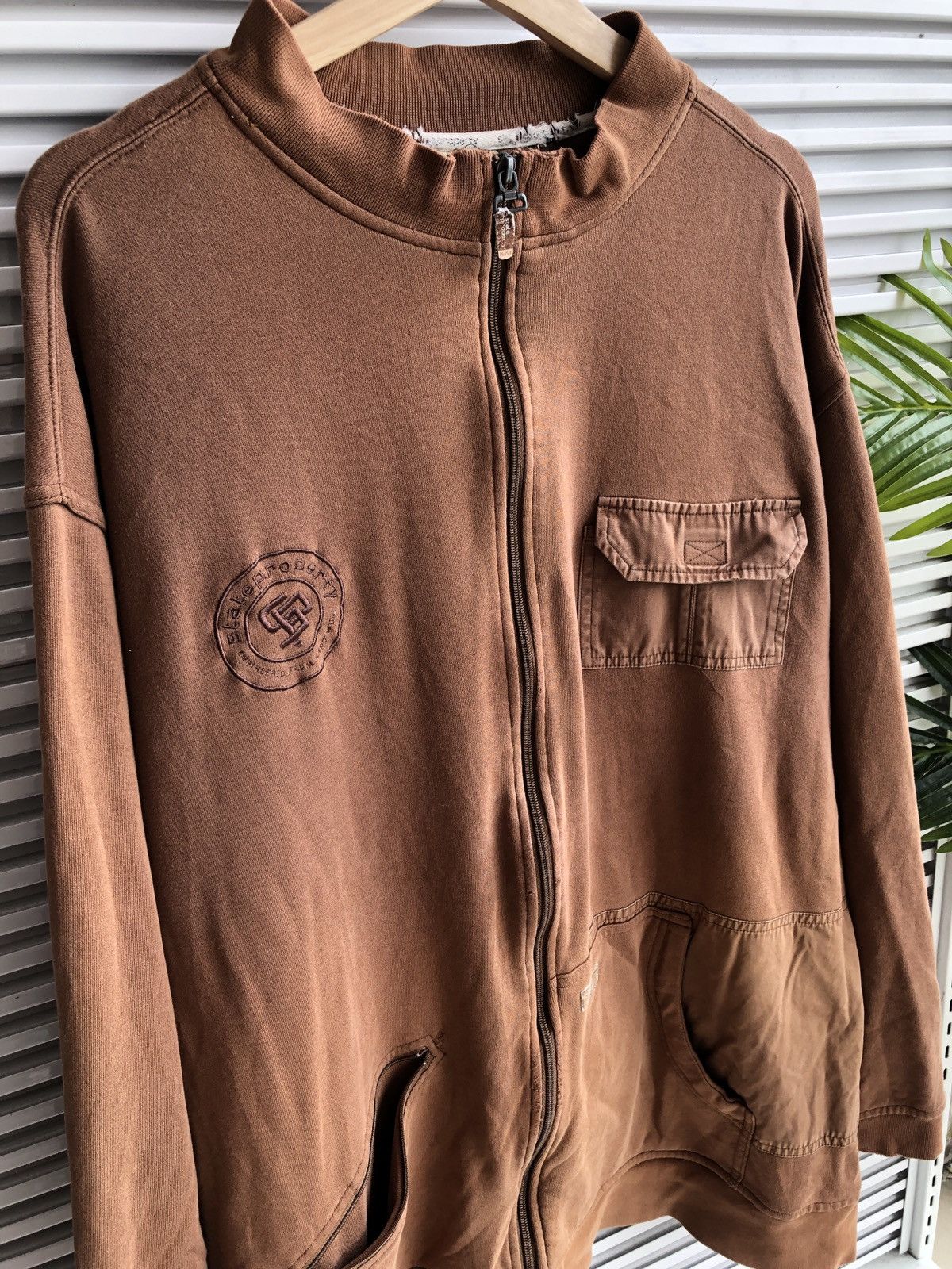 Japanese Brand Vintage State Property Zipper Sweater/ Travis Flacko Scott Size US XXL / EU 58 / 5 - 2 Thumbnail