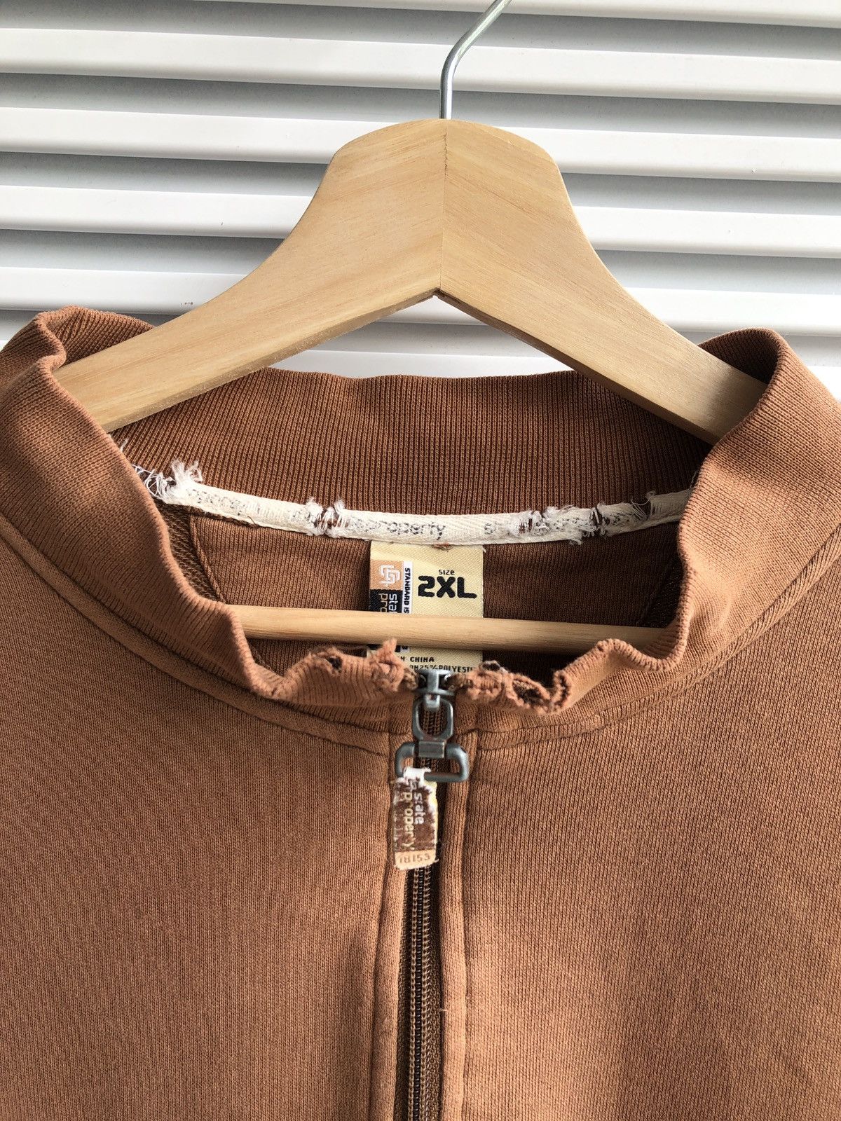 Japanese Brand Vintage State Property Zipper Sweater/ Travis Flacko Scott Size US XXL / EU 58 / 5 - 3 Thumbnail