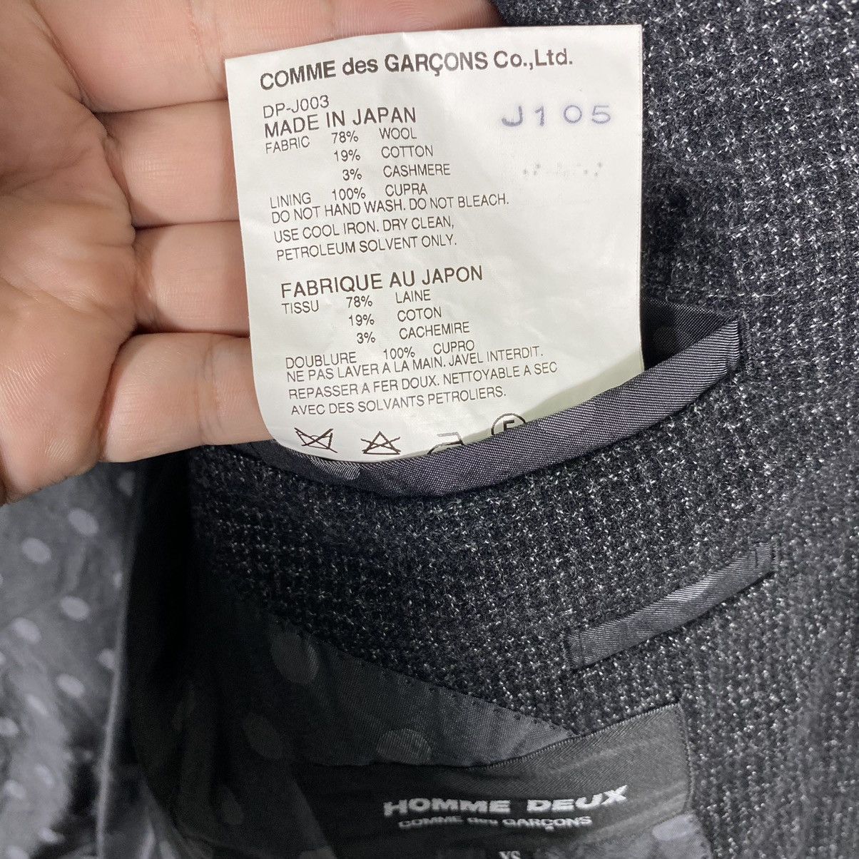 Comme des Garcons × Comme des Garcons Homme Plus × Junya Watanabe Comme Des Garcons Homme Deux Blazer XS Size Size 36S - 9 Thumbnail