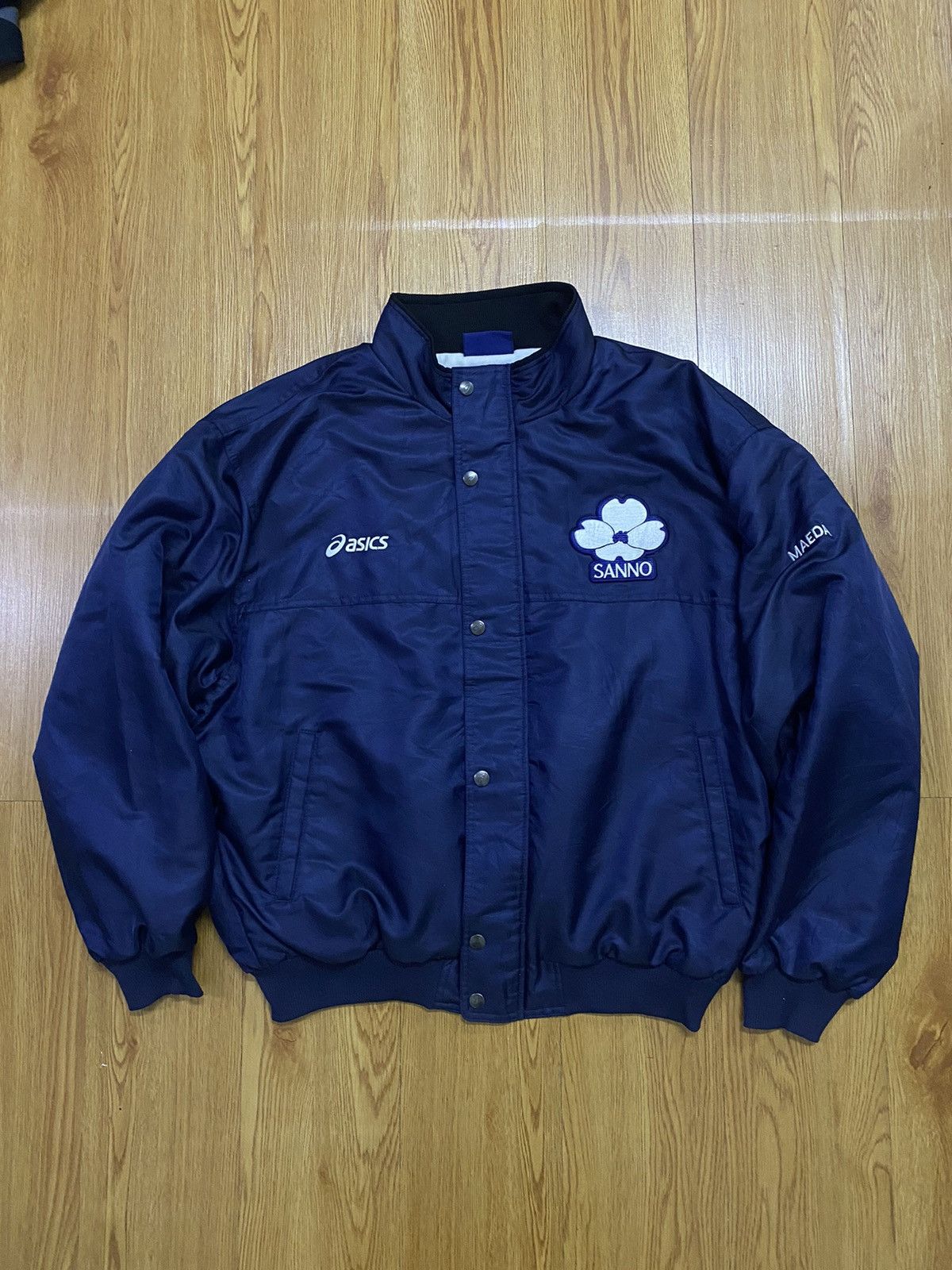 Asics Asics Sanno Maeda Patch Logo Jacket Size US L / EU 52-54 / 3 - 1 Thumbnail