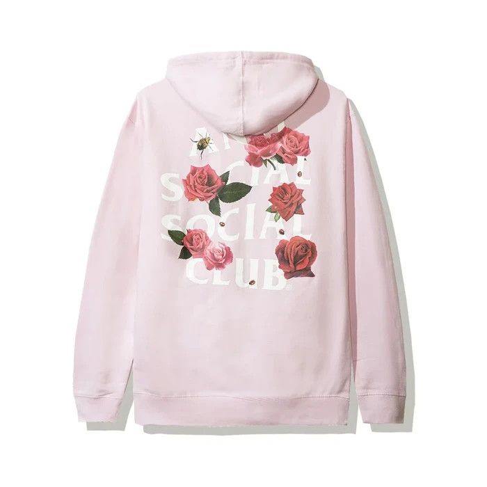 Anti social social club Smells bad pink hoodie