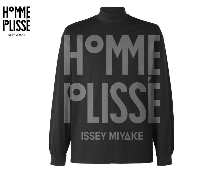 Issey Miyake HOMME PLISSE ISSEY MIYAKE STEVE JOBS Black Turtleneck Top ...