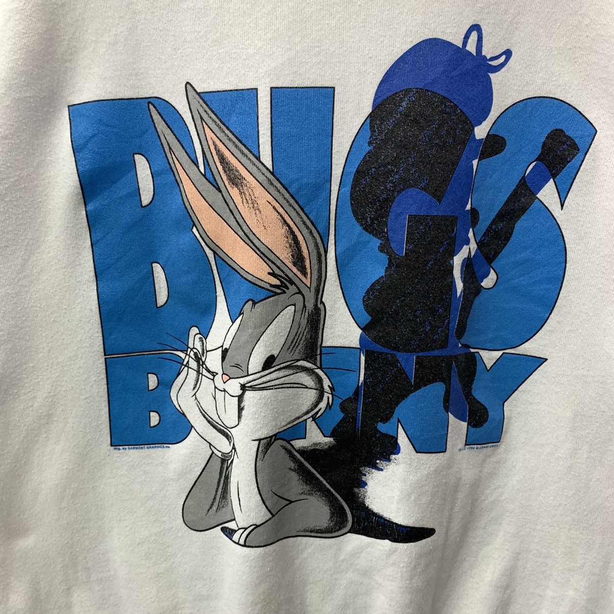 Vintage Vintage 90s Bugs Bunny Big Logo Crewneck Sweatshirt Size US L / EU 52-54 / 3 - 5 Thumbnail