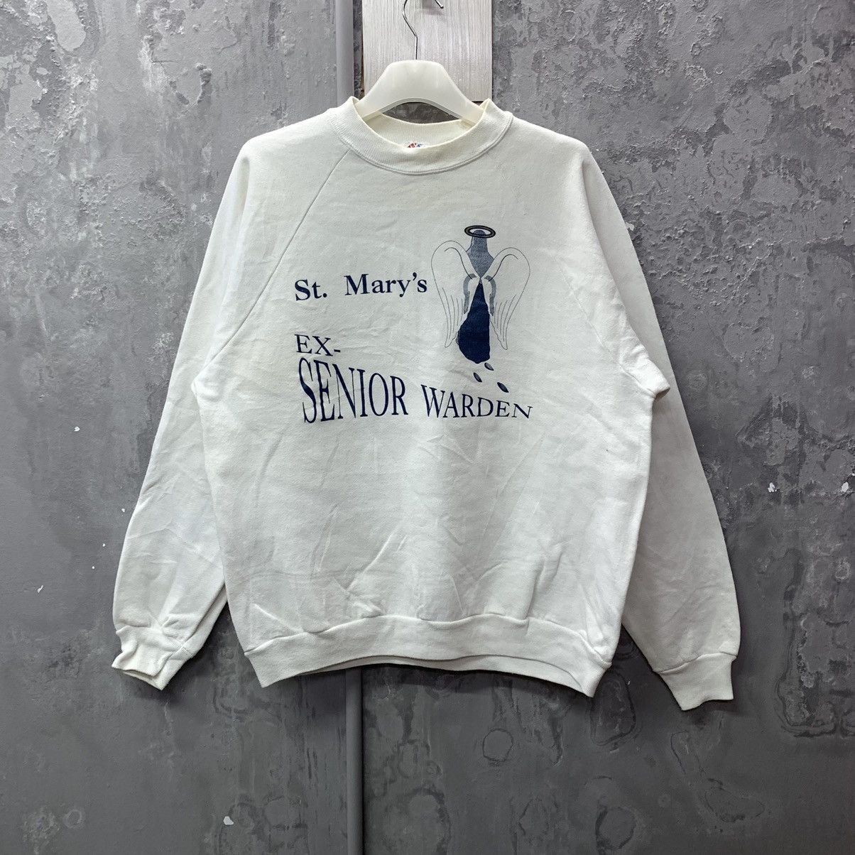 Hanes Vintage 90s St Mary Ex Senior Crewneck Sweatshirt Size US XL / EU 56 / 4 - 2 Thumbnail