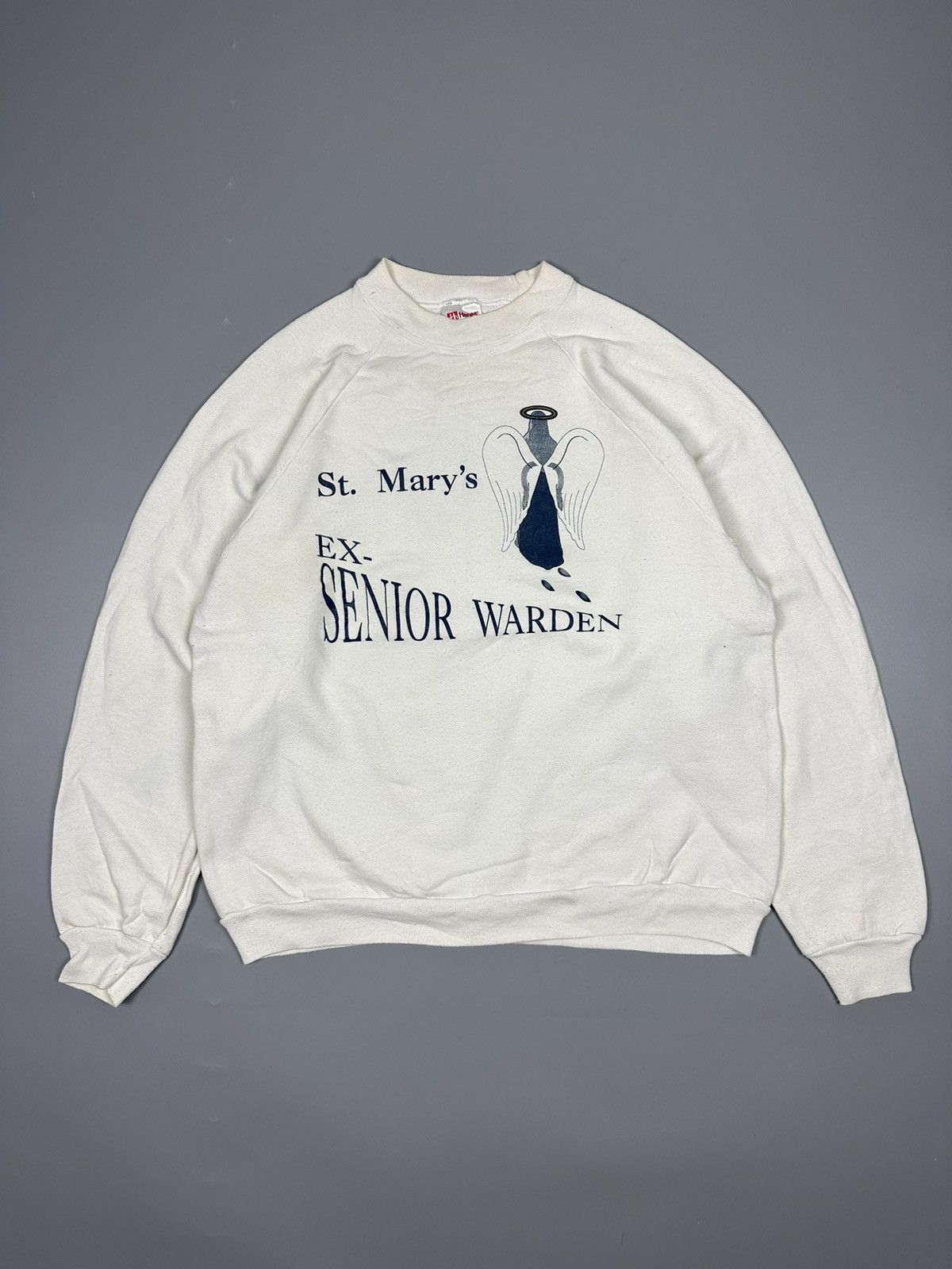 Hanes Vintage 90s St Mary Ex Senior Crewneck Sweatshirt Size US XL / EU 56 / 4 - 1 Thumbnail