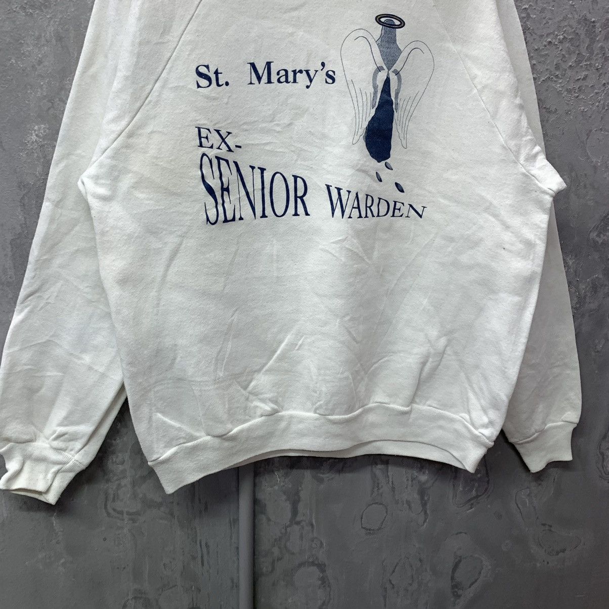 Hanes Vintage 90s St Mary Ex Senior Crewneck Sweatshirt Size US XL / EU 56 / 4 - 4 Thumbnail