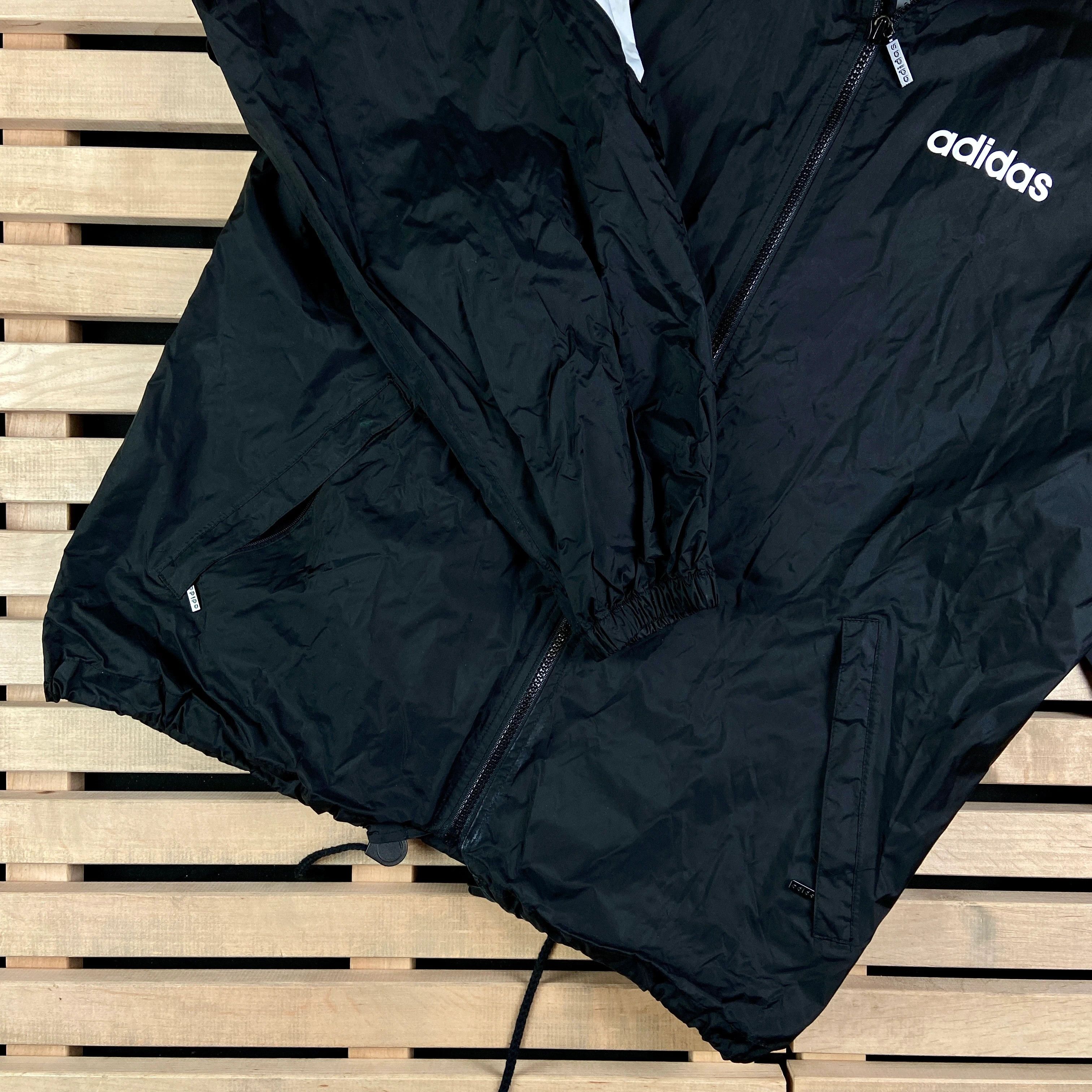 Adidas × Vintage Mens Hooded Jacket Adidas Vintage Size L Size US L / EU 52-54 / 3 - 3 Thumbnail