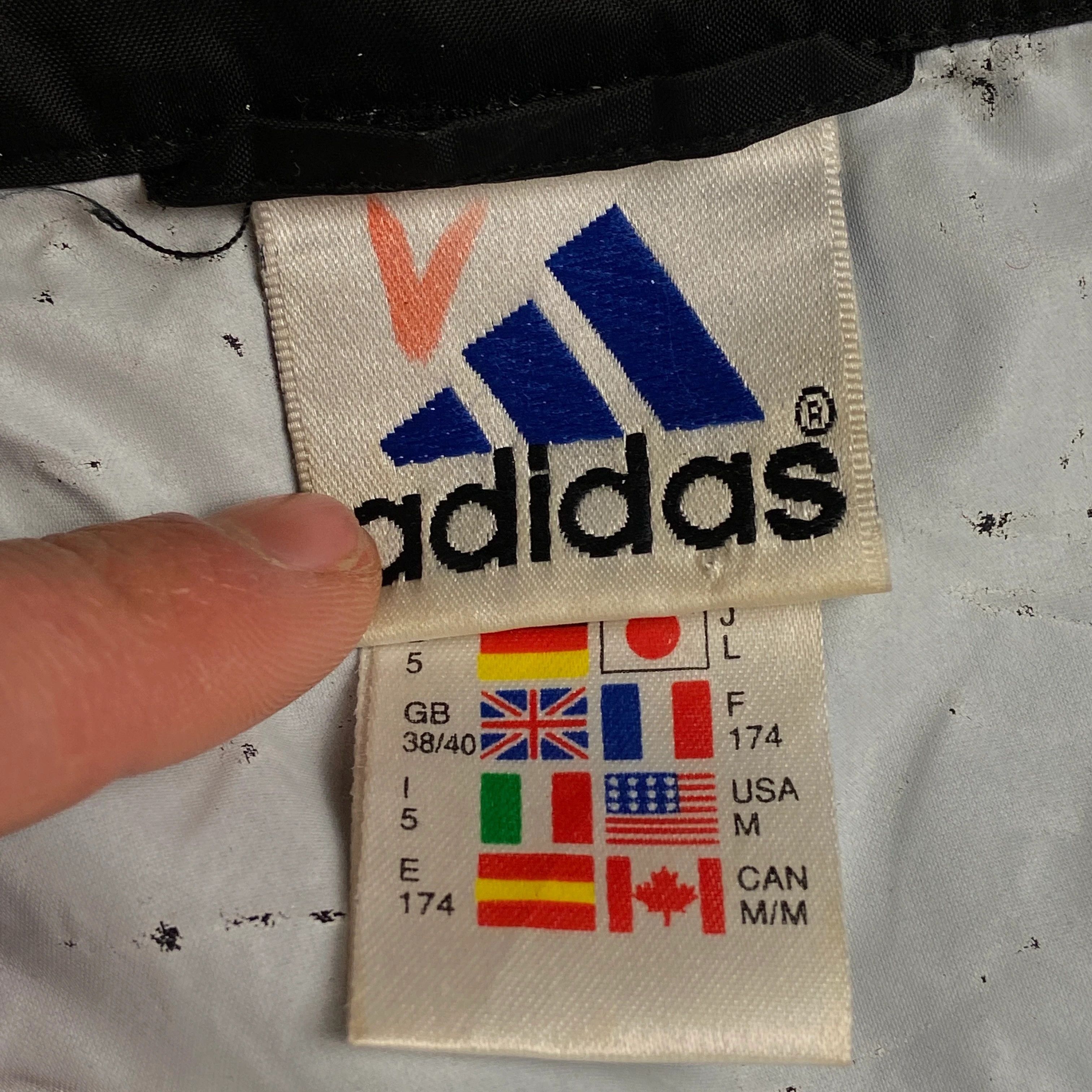 Adidas × Vintage Mens Hooded Jacket Adidas Vintage Size L Size US L / EU 52-54 / 3 - 8 Thumbnail