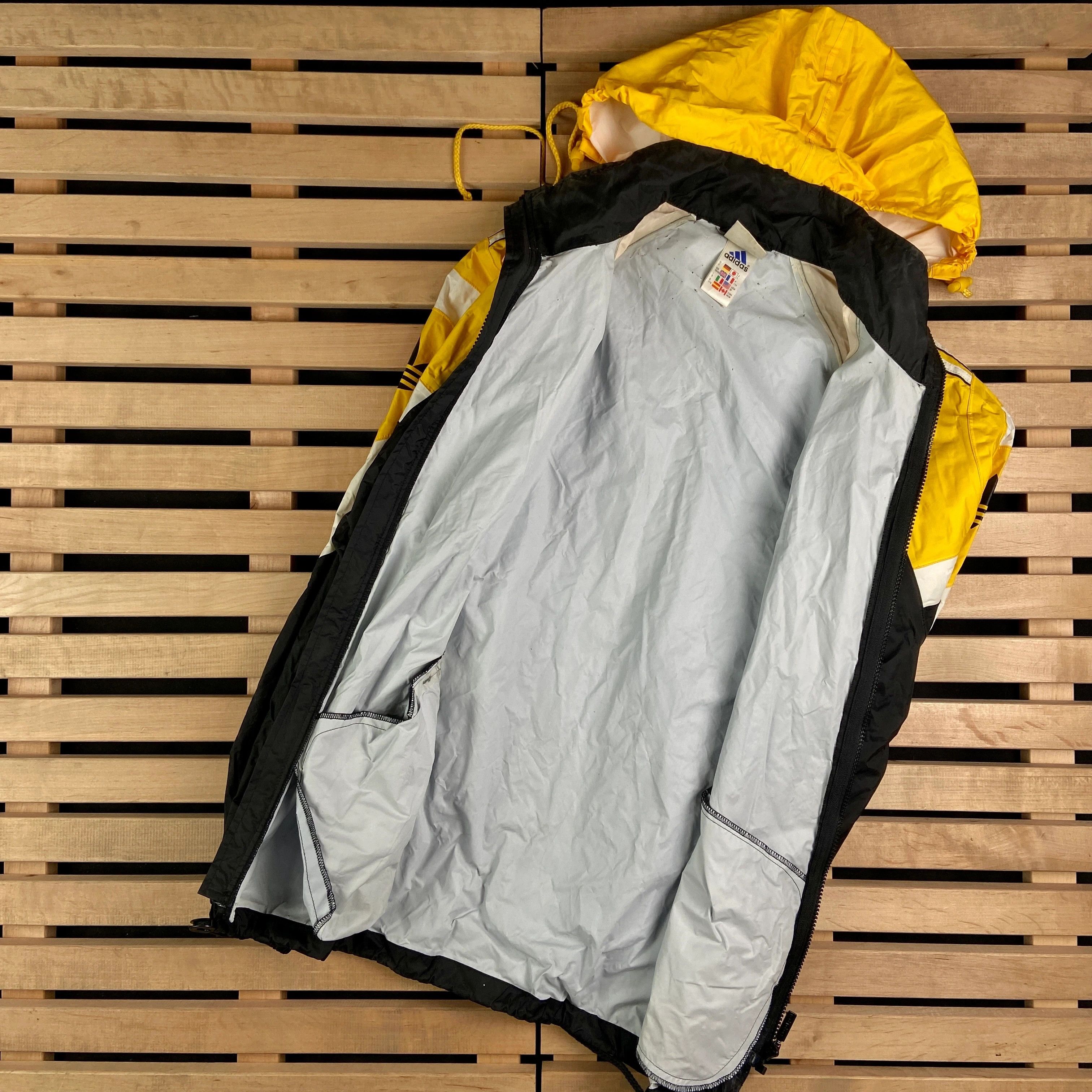 Adidas × Vintage Mens Hooded Jacket Adidas Vintage Size L Size US L / EU 52-54 / 3 - 7 Thumbnail